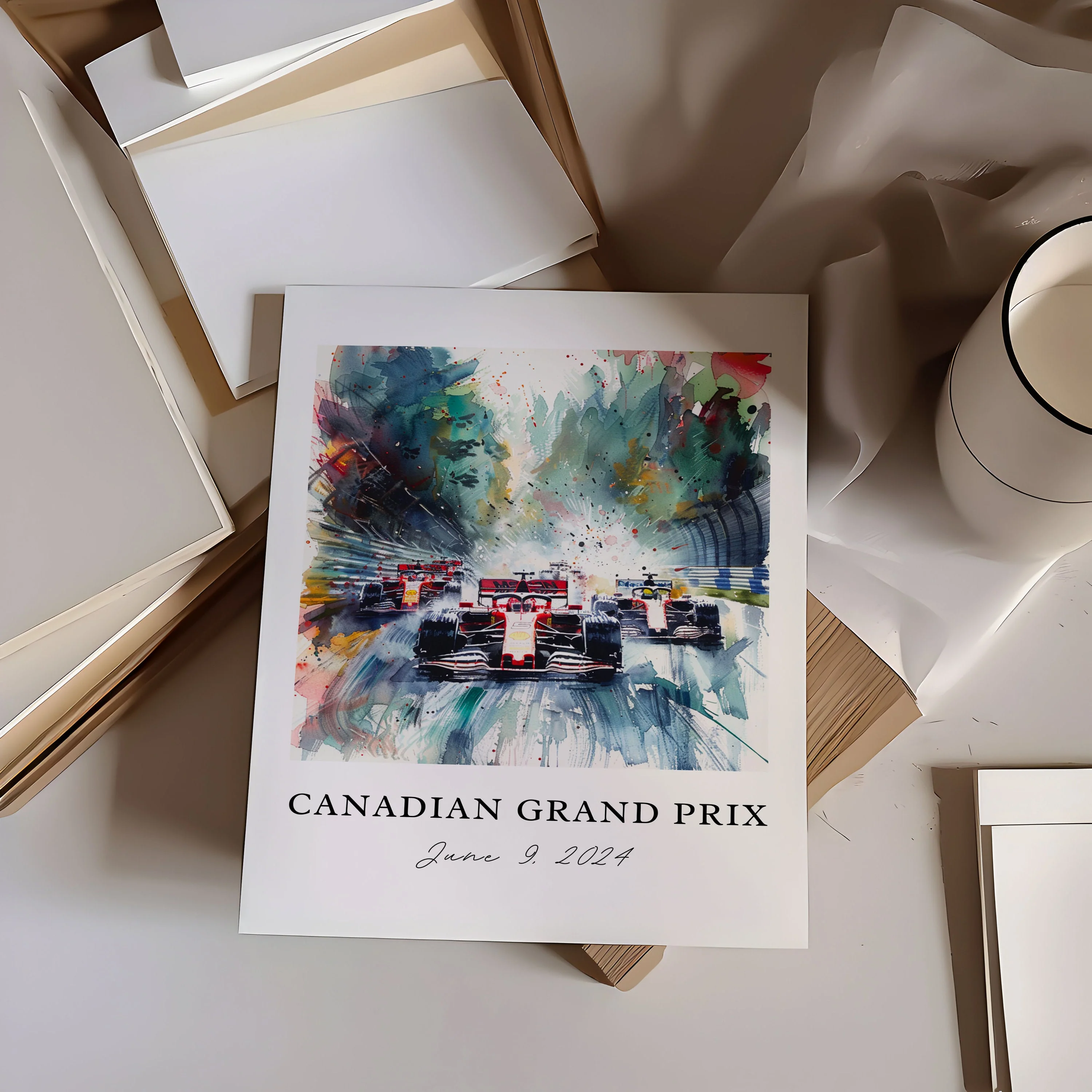 Montreal, Canada – Watercolor Art Print - Image 2