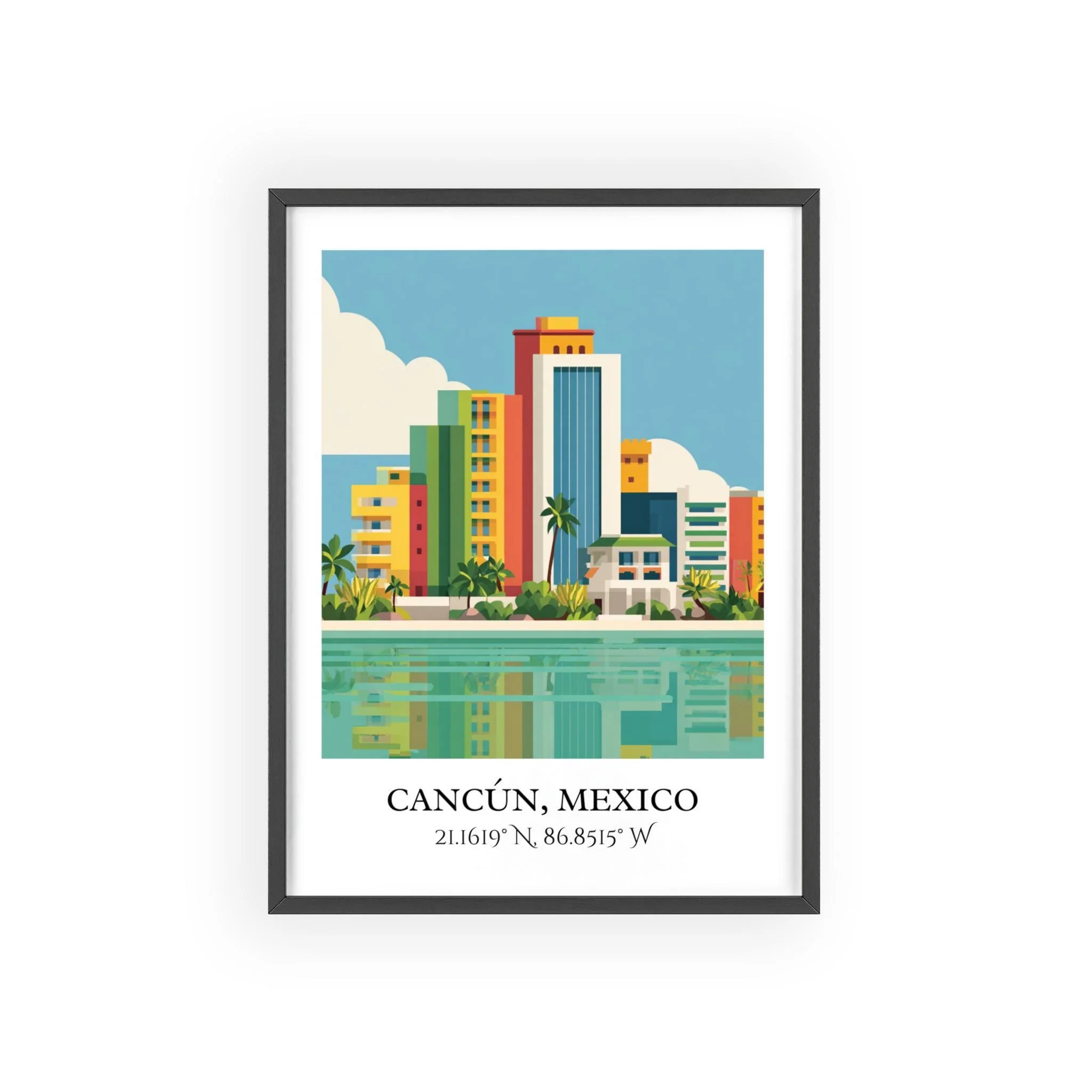 Cancun, Mexico – Watercolor Art Print - Image 7