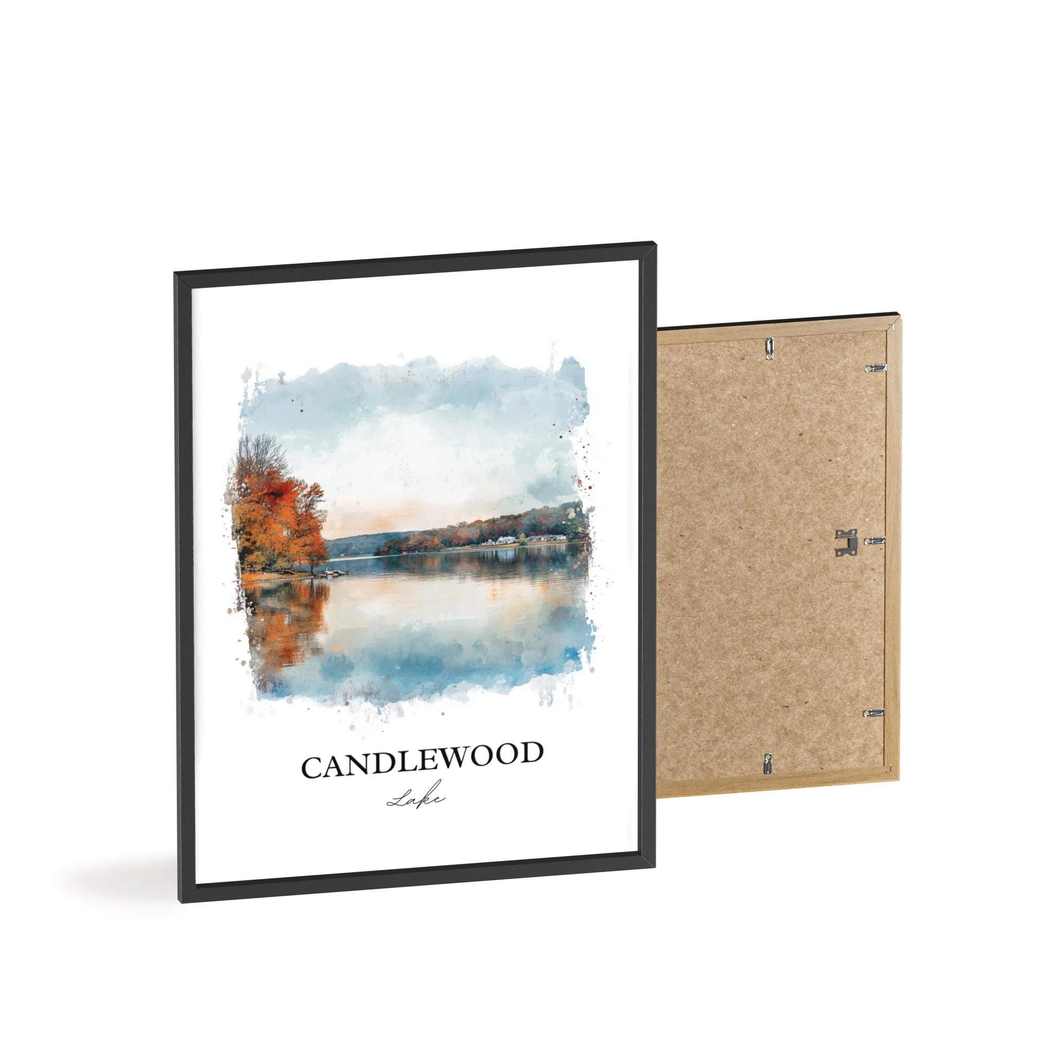 Candlewood Lake, Connecticut – Watercolor Art Print - Image 8