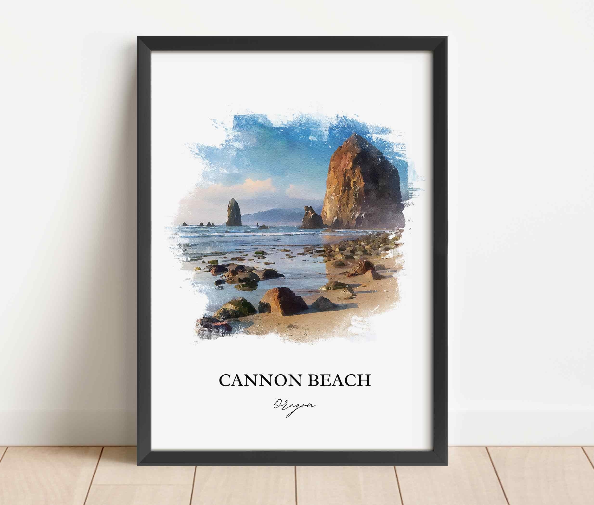 Cannon Beach, Oregon – Watercolor Art Print - Image 7
