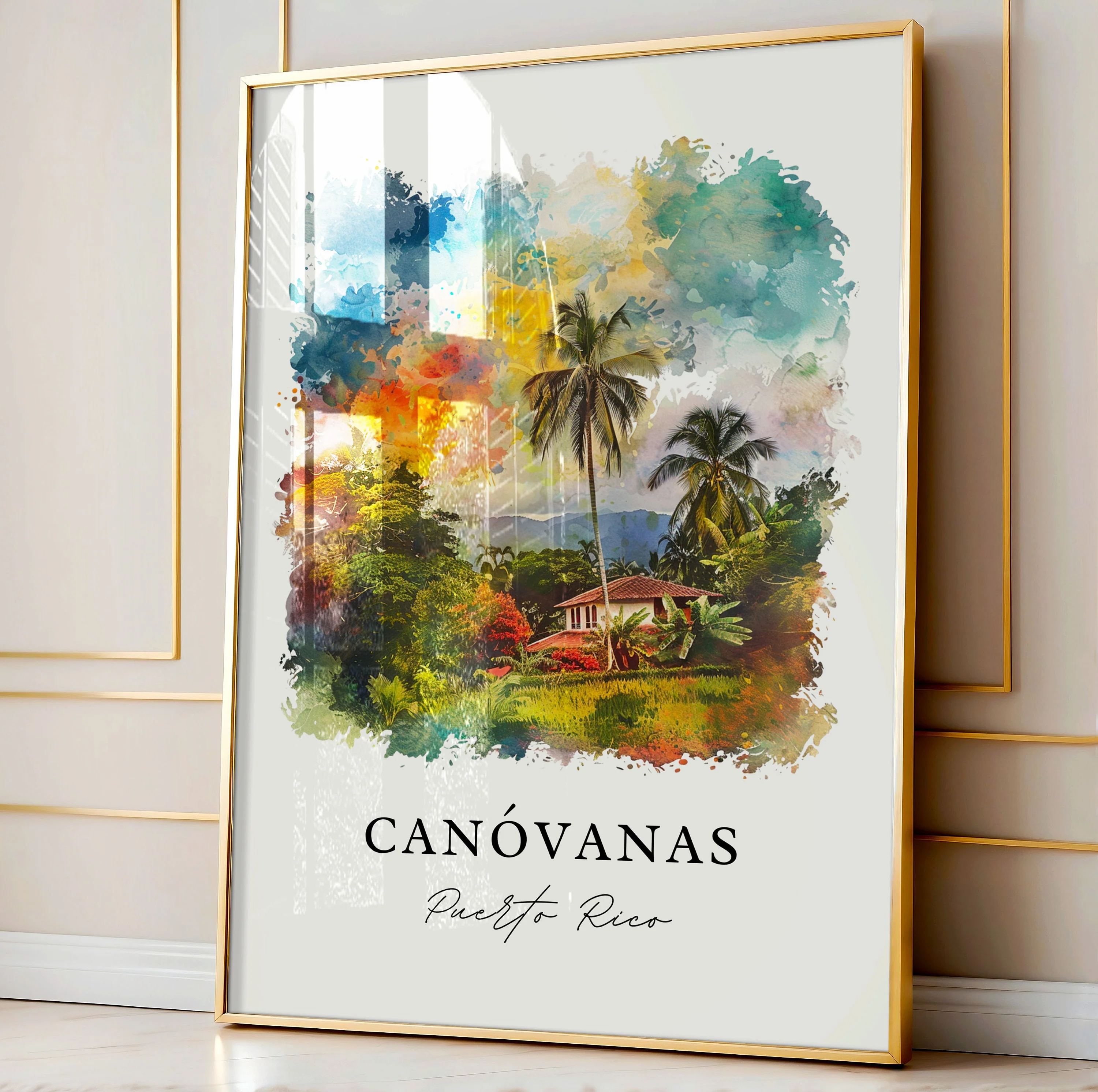 Canóvanas, Puerto Rico – Watercolor Art Print - Image 4