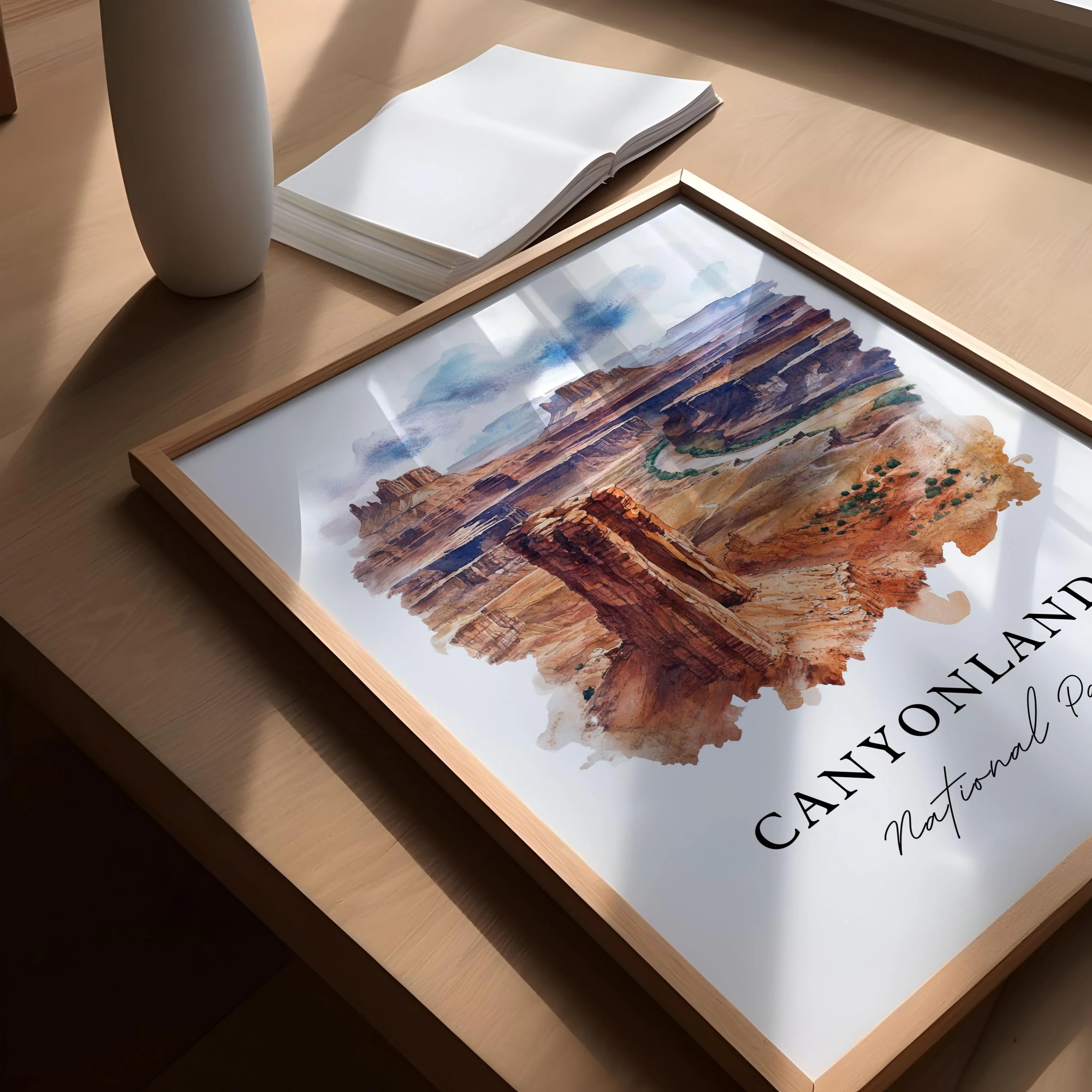 Canyonlands, Utah – Watercolor Art Print - Image 3