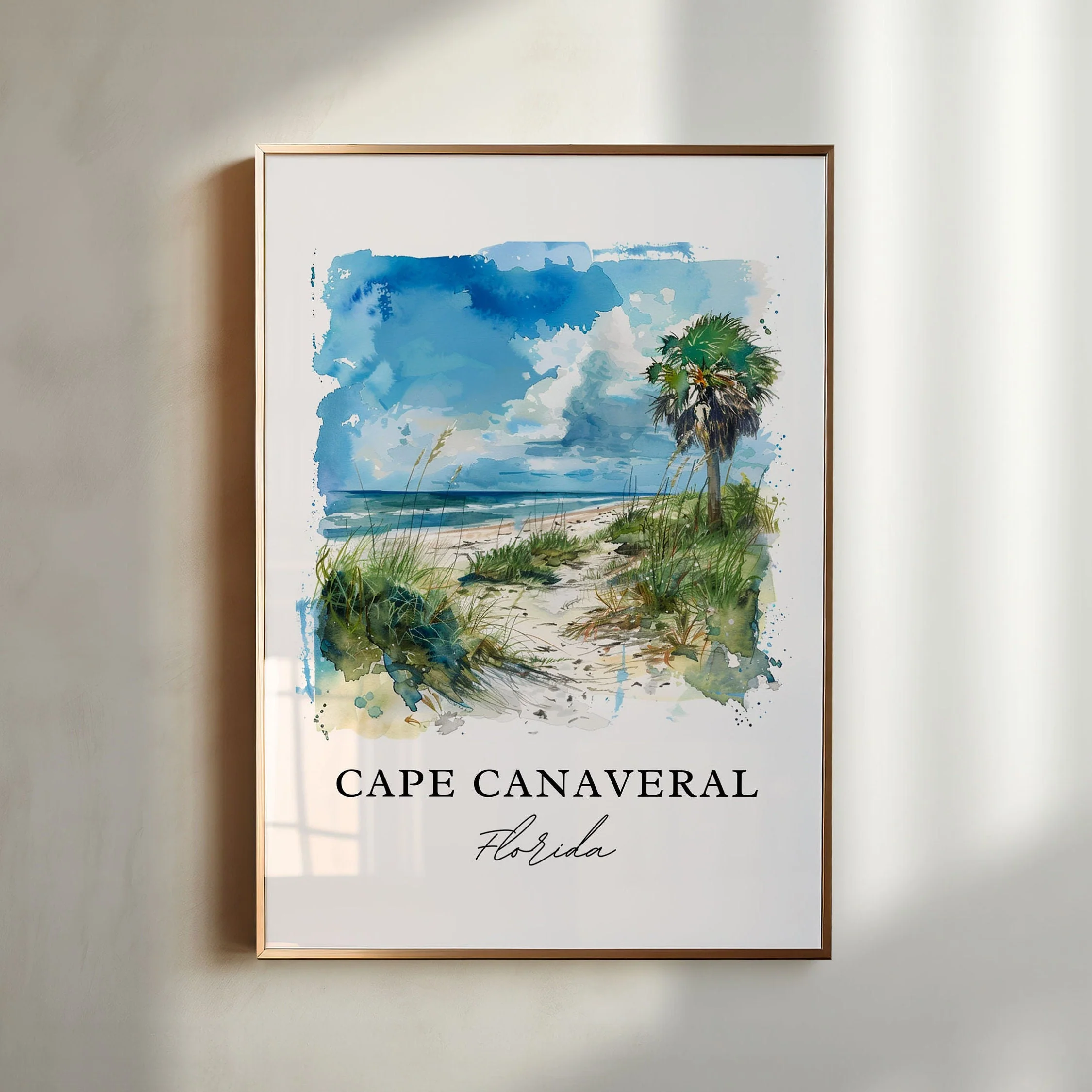 Cape Canaveral, USA – Watercolor Art Print