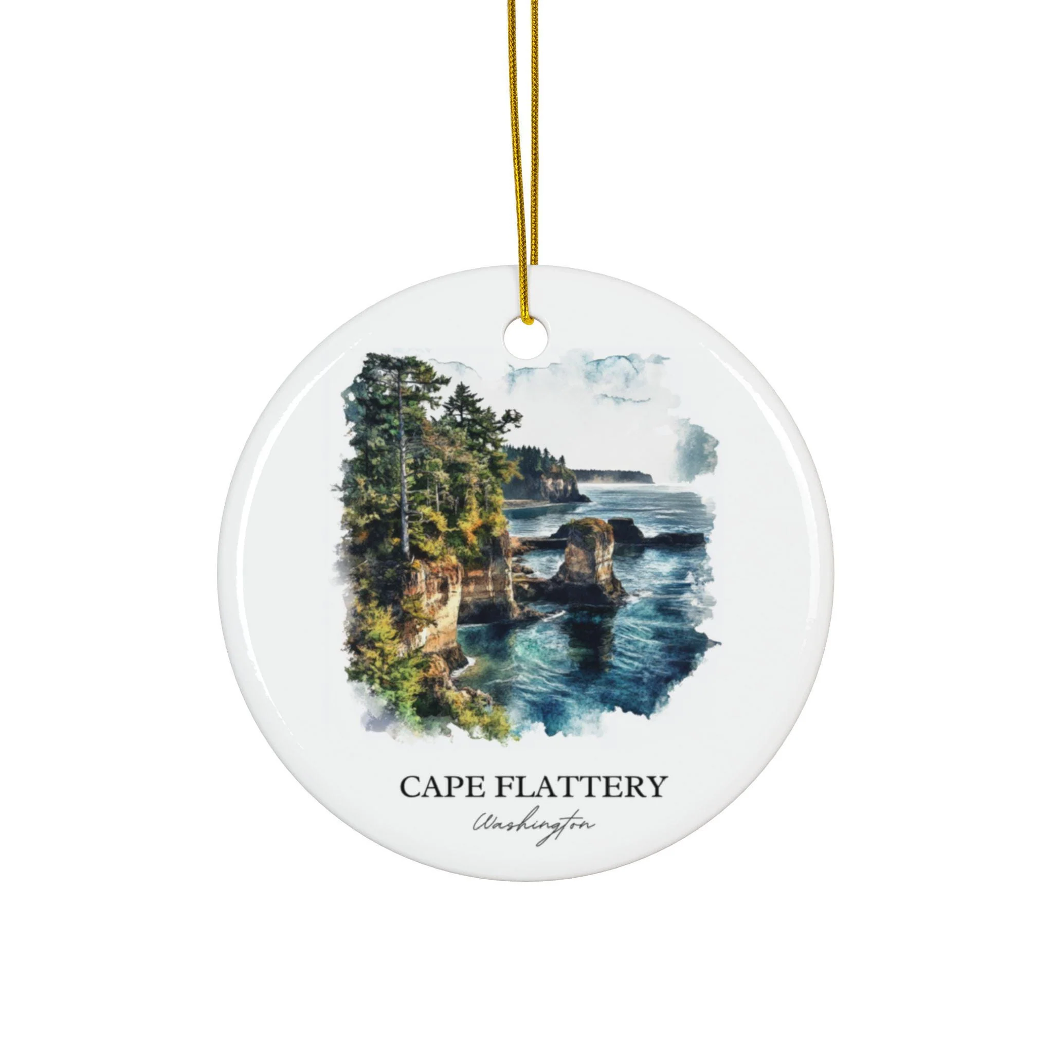 Cape Flattery Ornament: Unique Washington State Souvenir, Cape Flattery Xmas Decor, and Authentic Cape Flattery WA Gift
