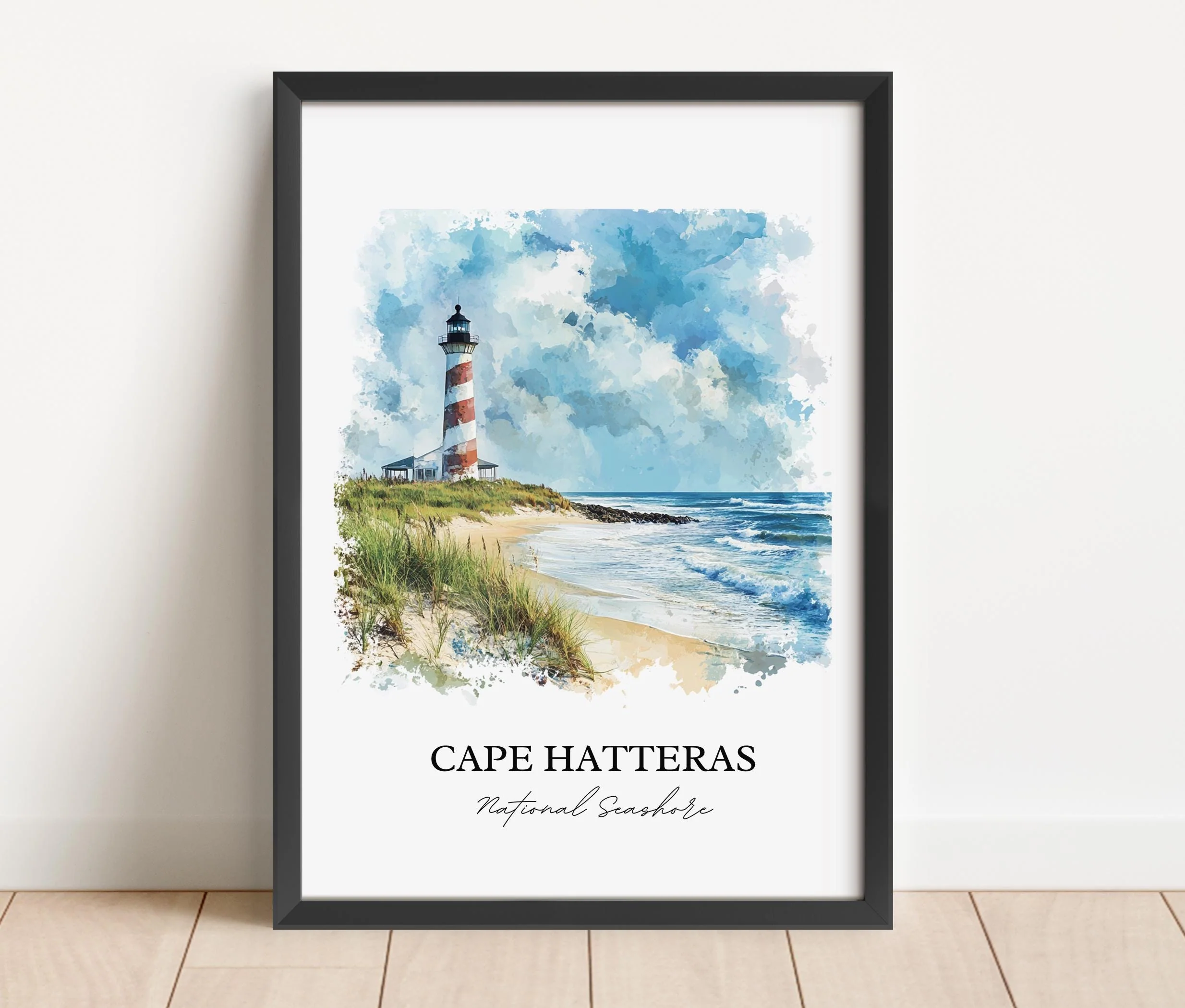 Cape Hatteras, USA – Watercolor Art Print - Image 5