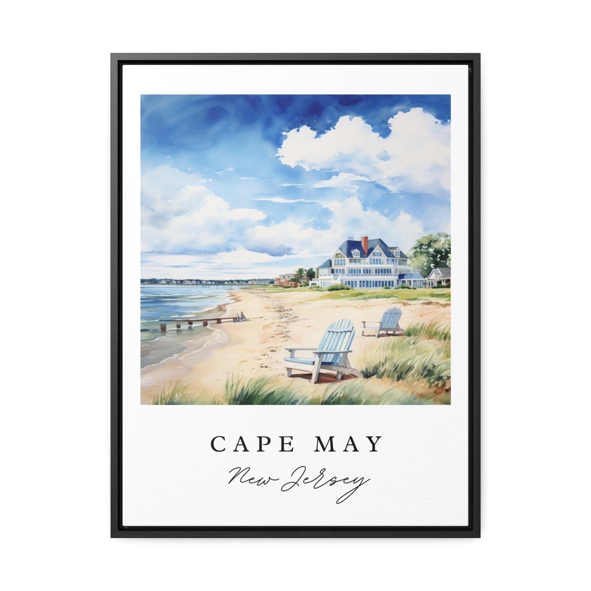 Cape May, New Jersey – Watercolor Art Print - Image 2