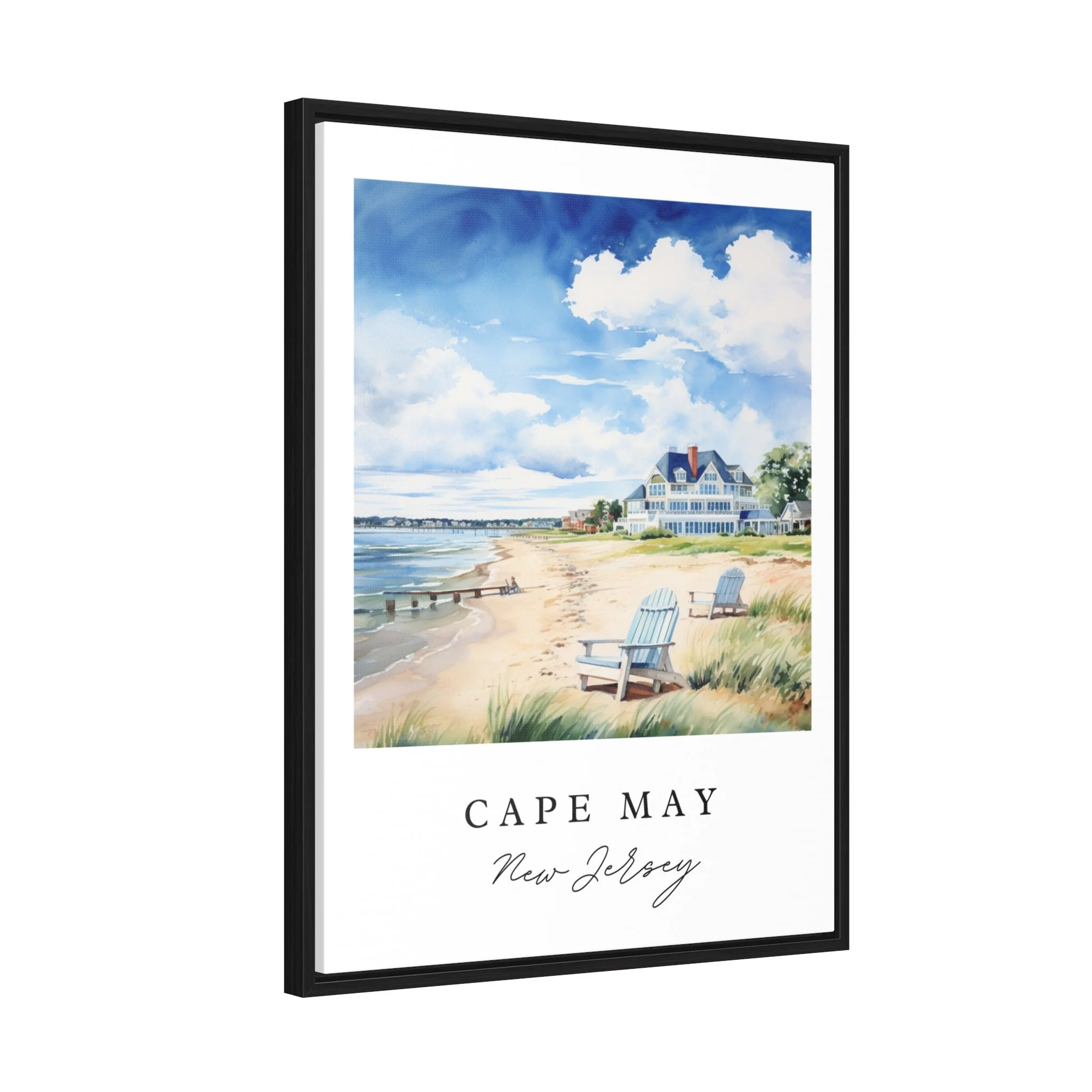 Cape May, New Jersey – Watercolor Art Print - Image 3