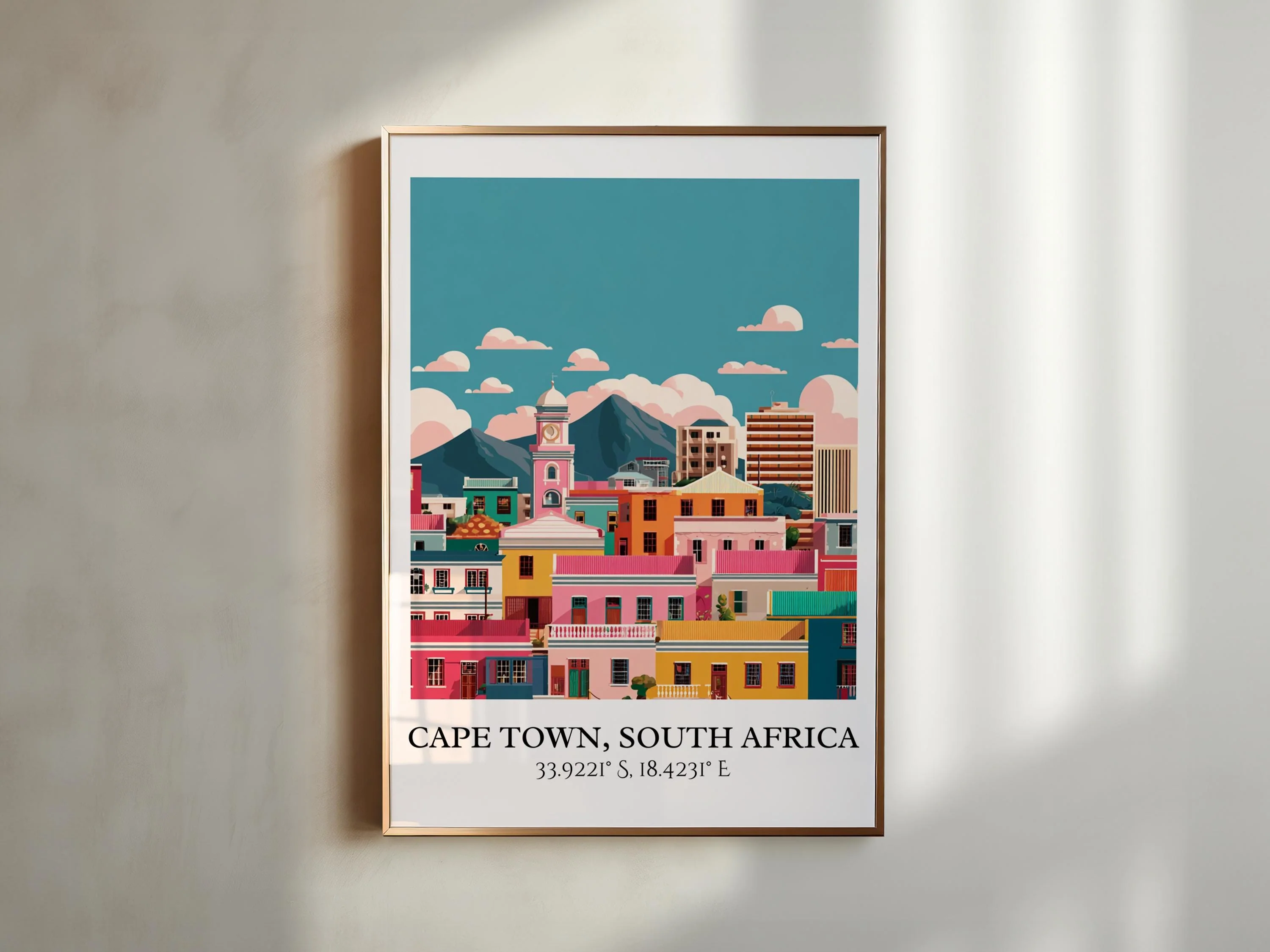 Cape Town, South Africa – Watercolor Art Print - Image 3