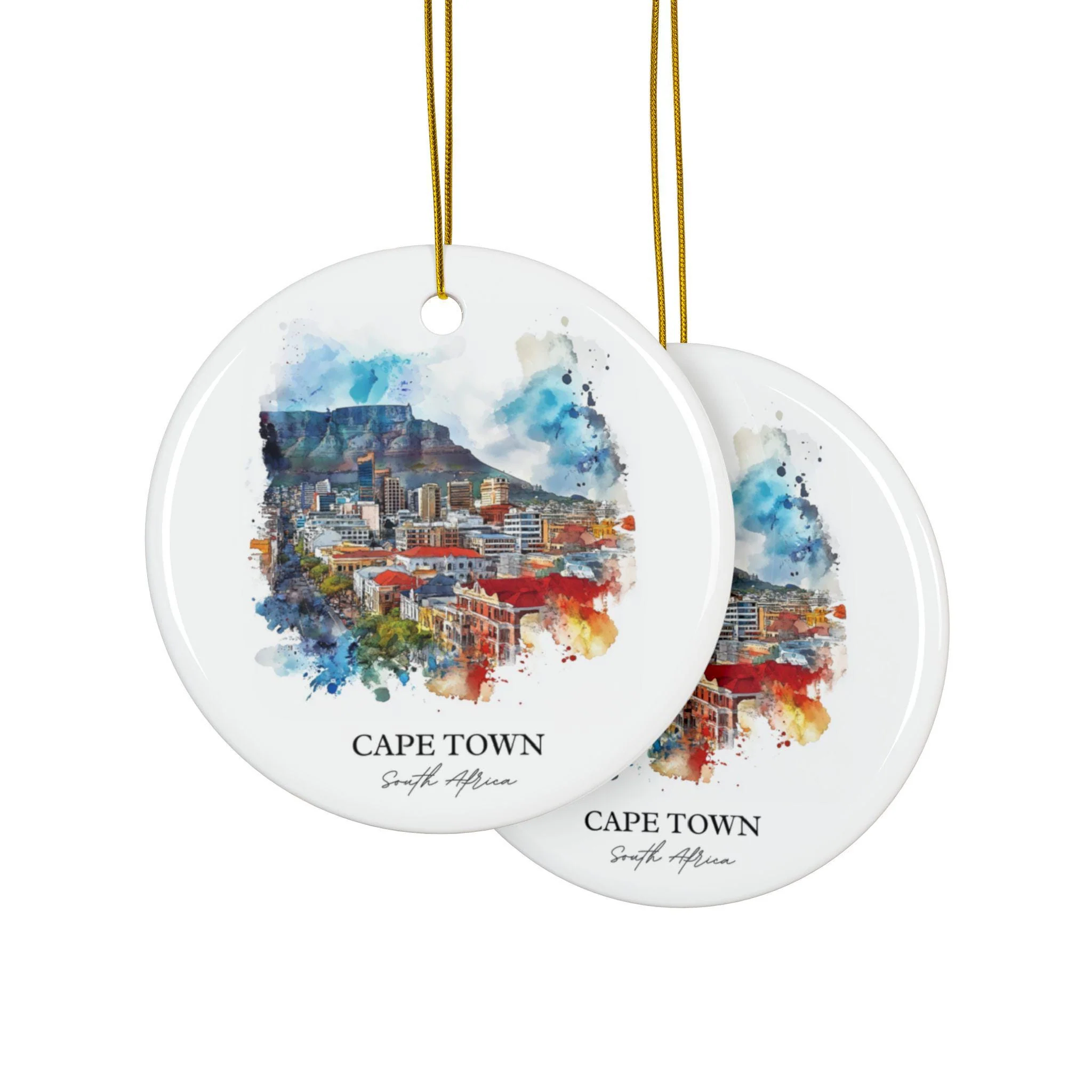 Cape Town SA Ornament: Unique Cape Town Souvenir, Cape Town Xmas Decor, and Authentic South Africa Gift - Image 2
