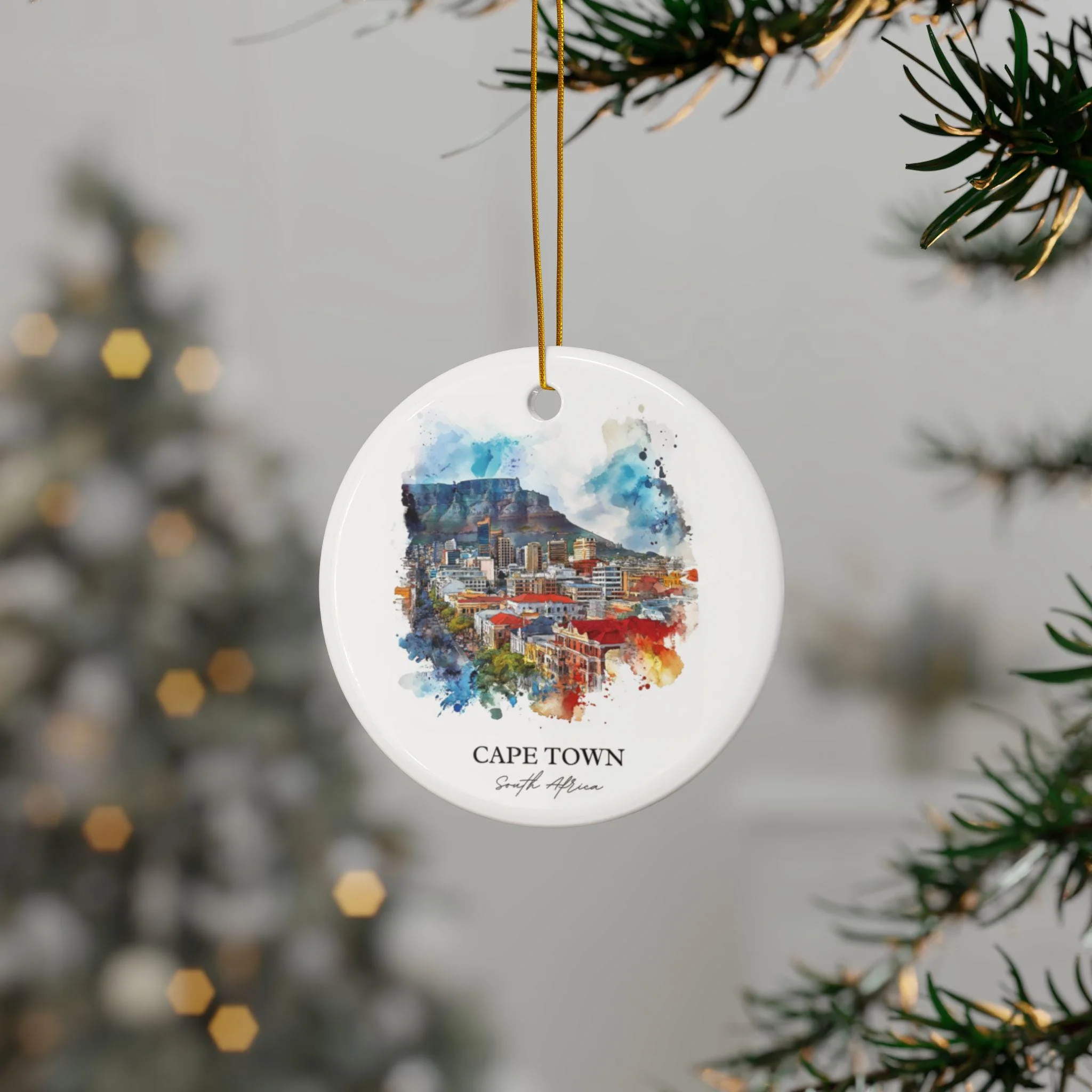 Cape Town SA Ornament: Unique Cape Town Souvenir, Cape Town Xmas Decor, and Authentic South Africa Gift - Image 3