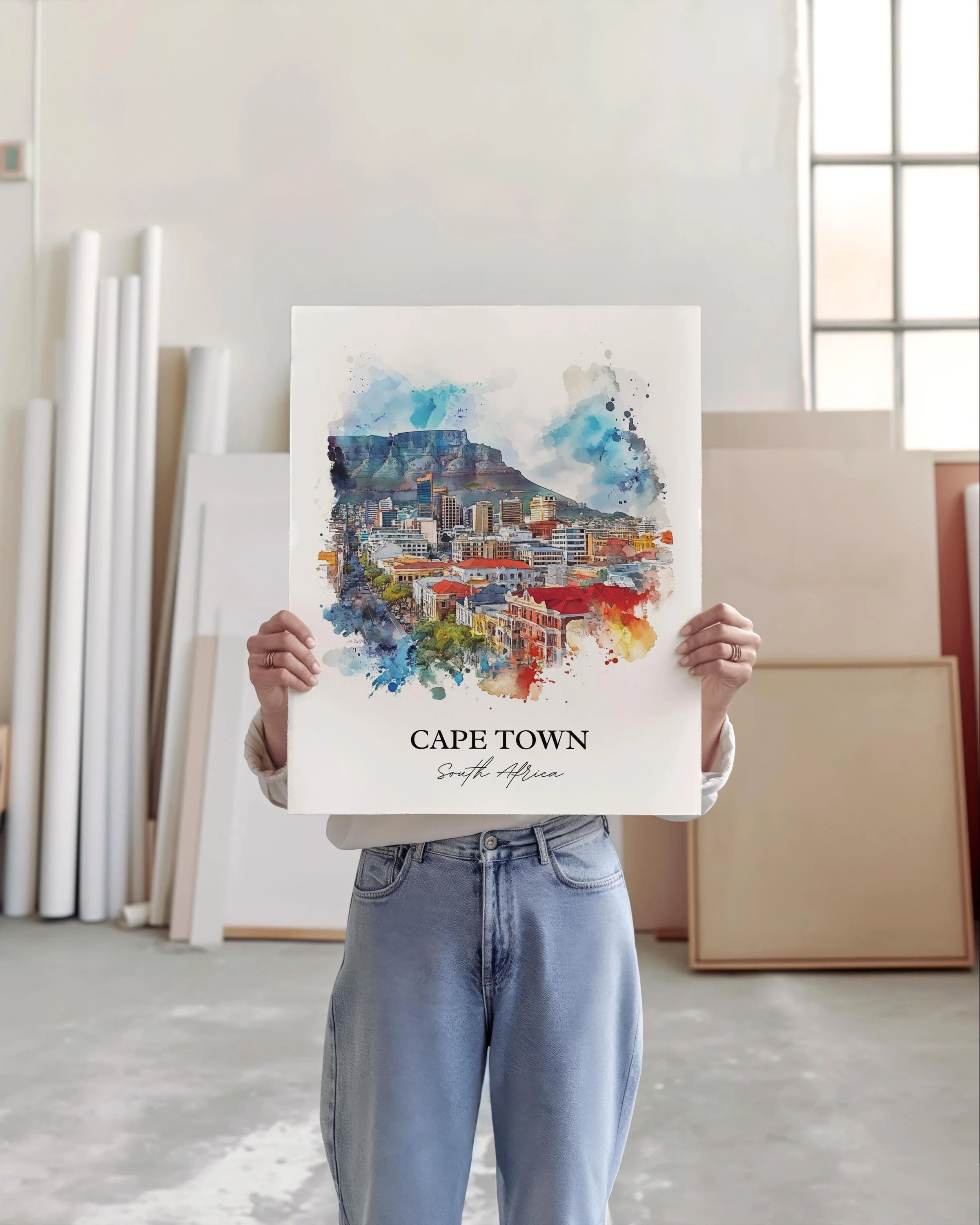 Cape Town, South Africa – Watercolor Art Print - Image 6
