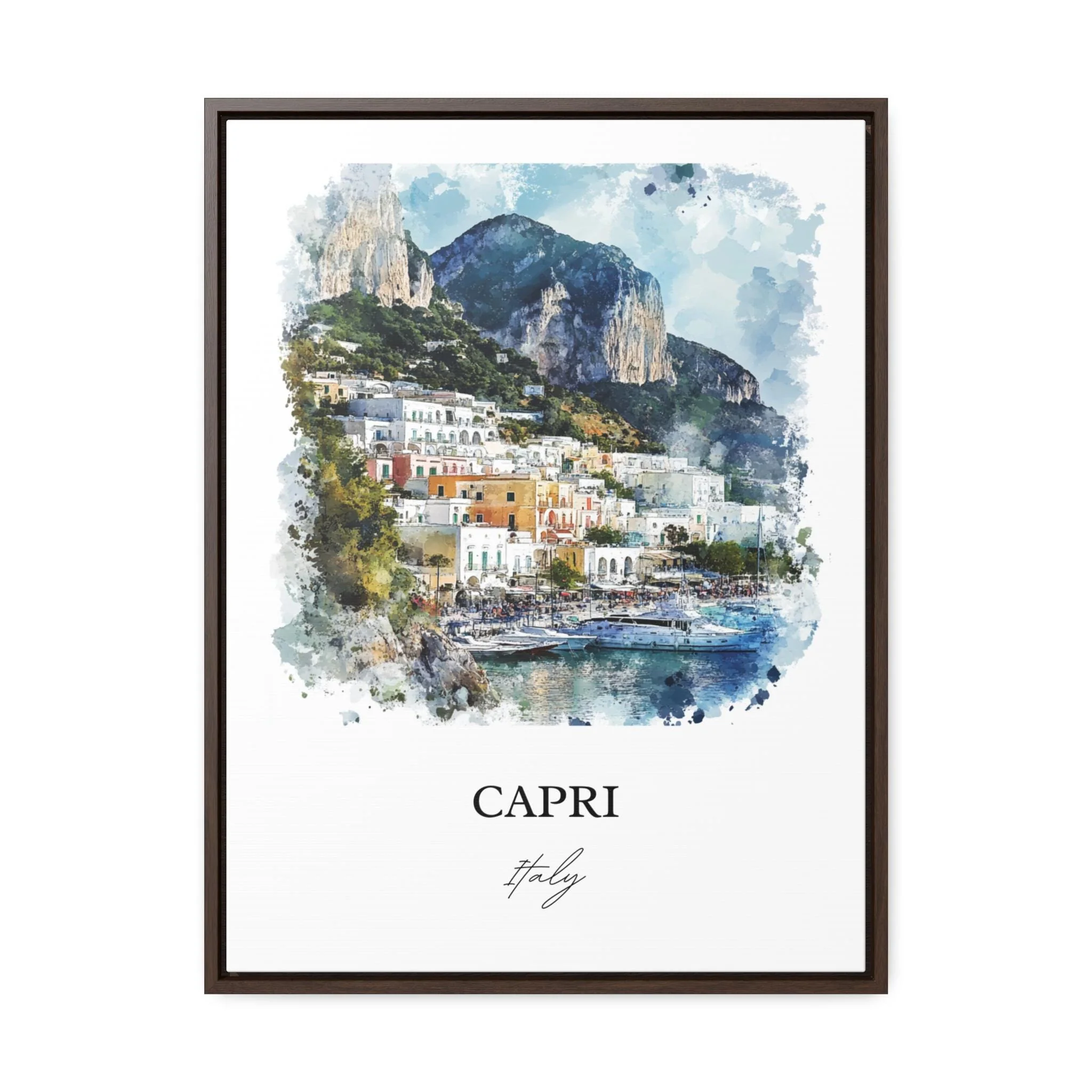 Capri, Italy – Watercolor Art Print - Image 7