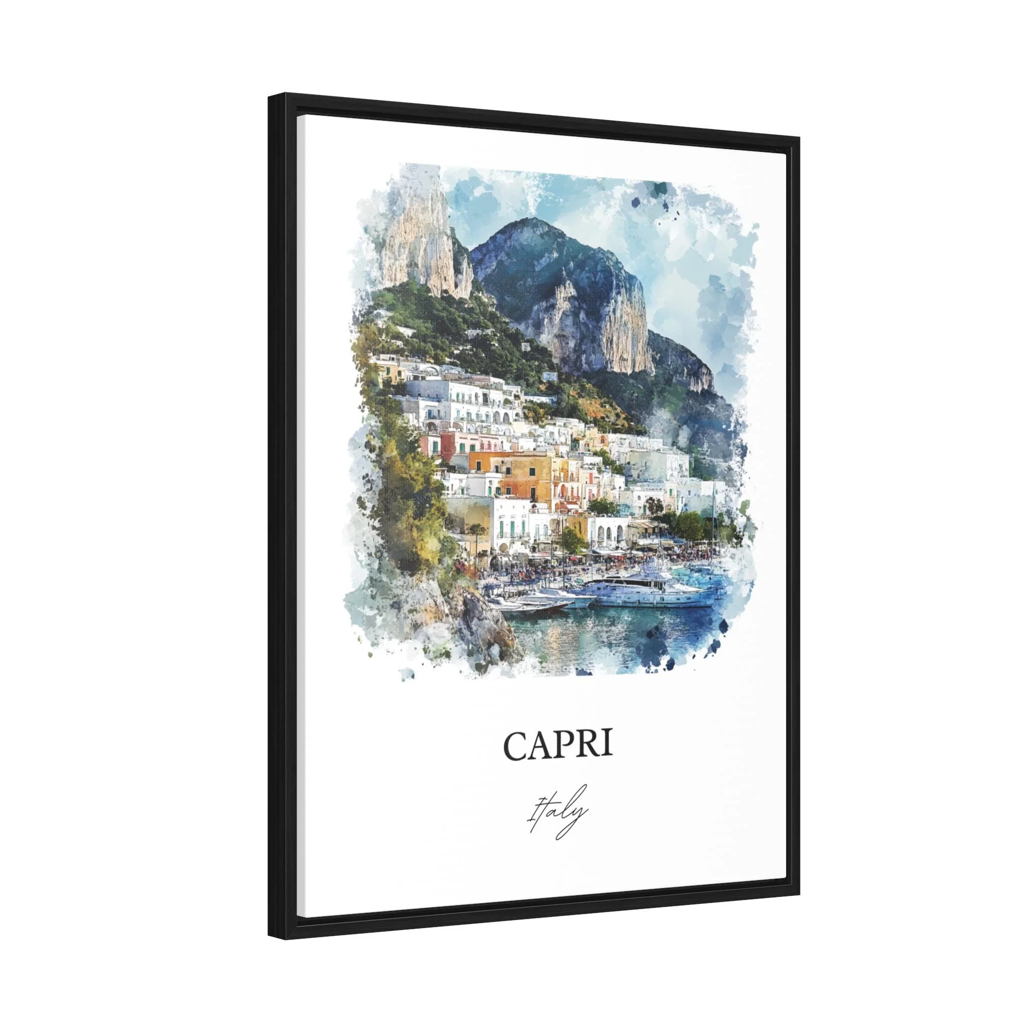 Capri, Italy – Watercolor Art Print - Image 8