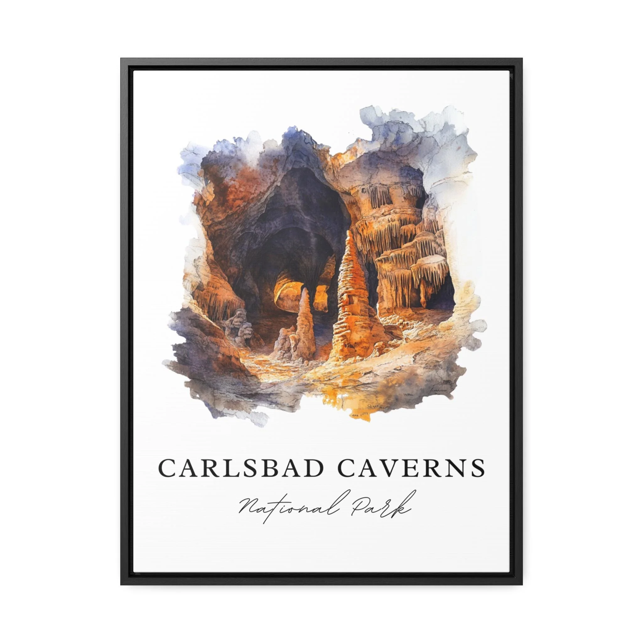 Carlsbad Caverns, USA – Watercolor Art Print - Image 5