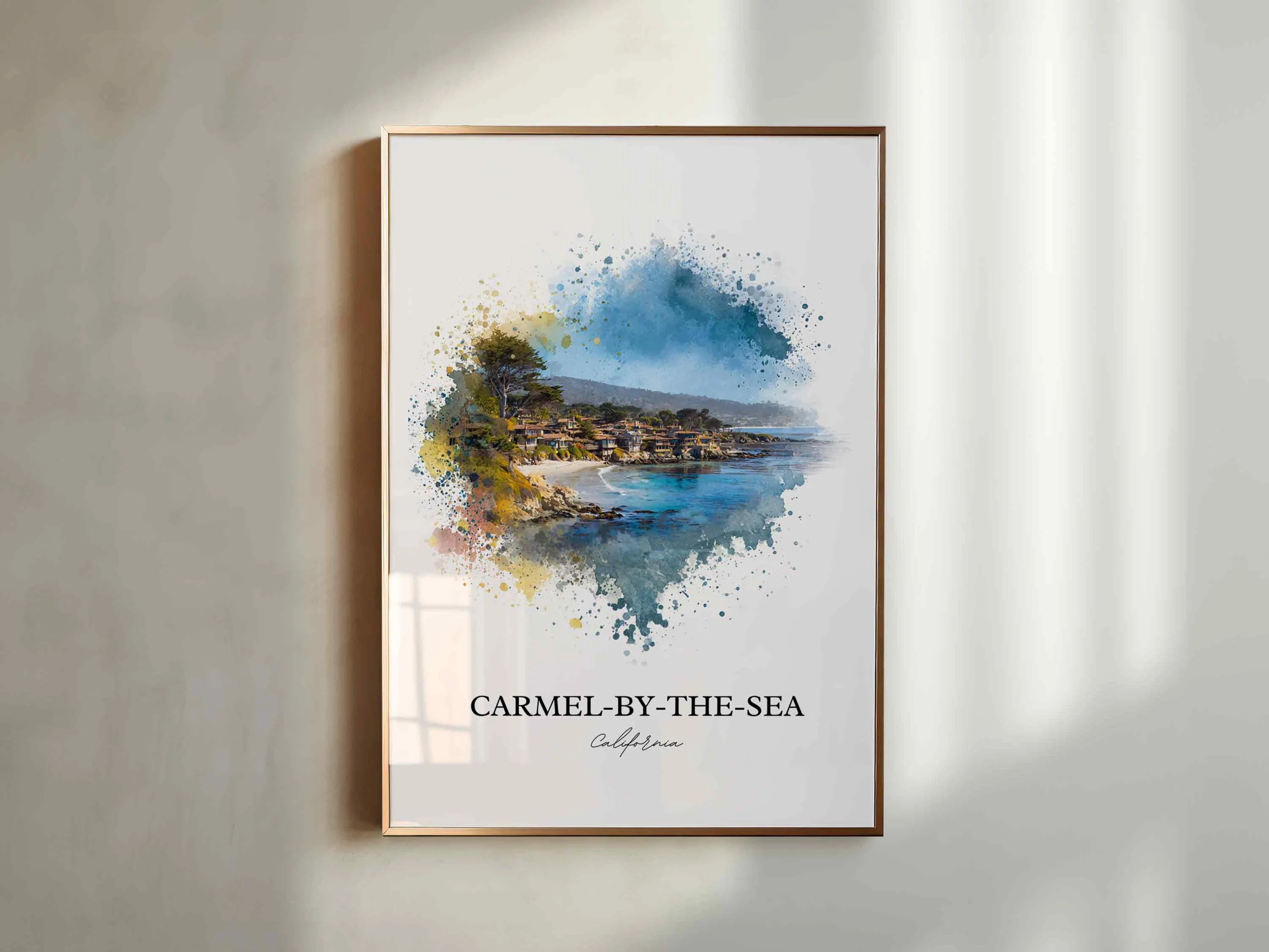 Carmel-by-the-Sea, CA – Watercolor Art Print - Image 4