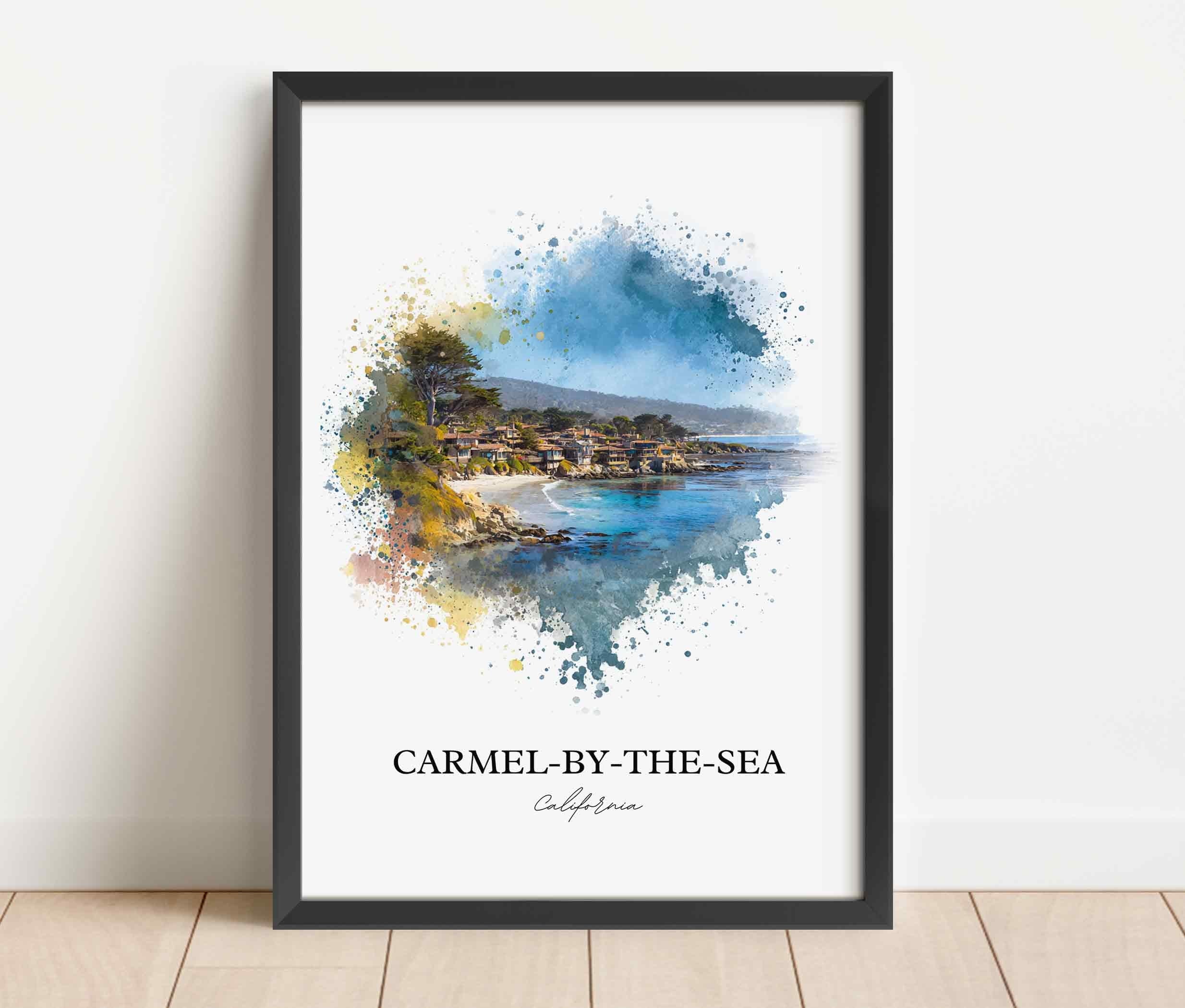 Carmel-by-the-Sea, CA – Watercolor Art Print - Image 5