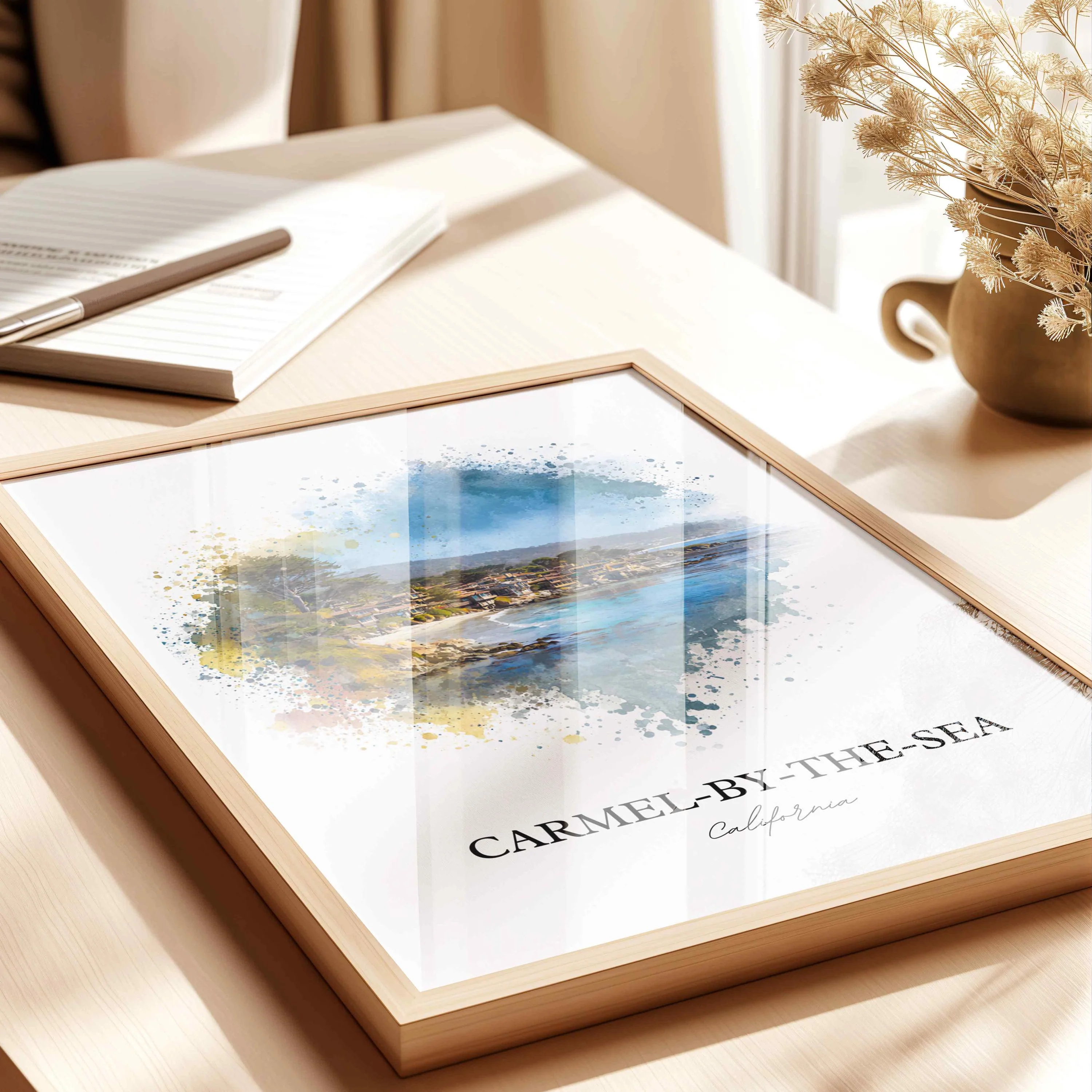 Carmel-by-the-Sea, CA – Watercolor Art Print - Image 6