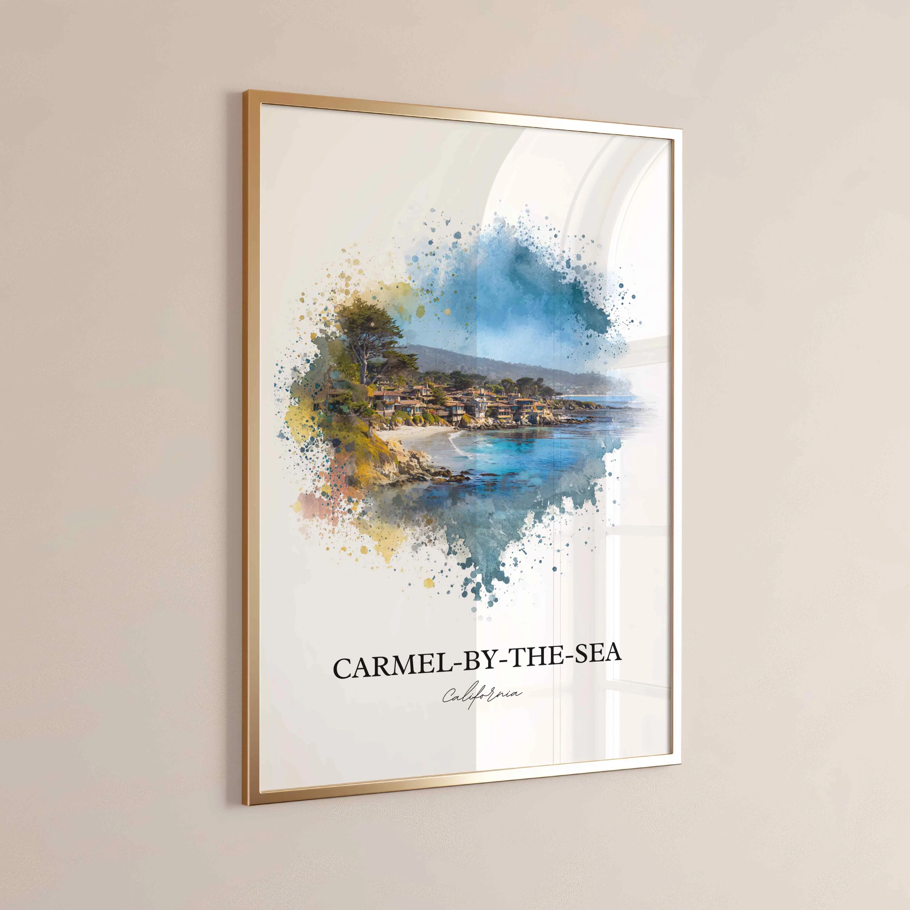 Carmel-by-the-Sea, CA – Watercolor Art Print - Image 7