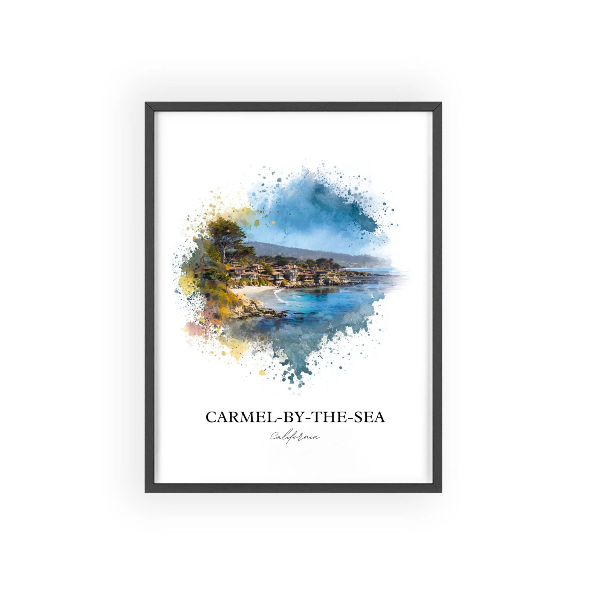 Carmel-by-the-Sea, CA – Watercolor Art Print - Image 9