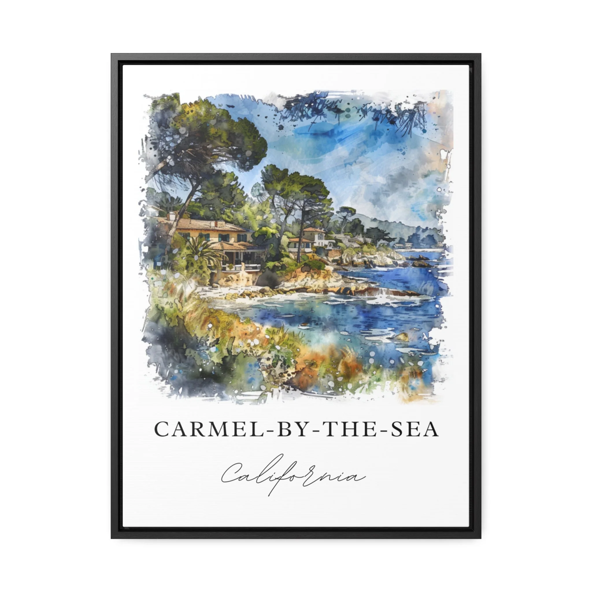 Carmel-by-the-Sea, USA – Watercolor Art Print - Image 5