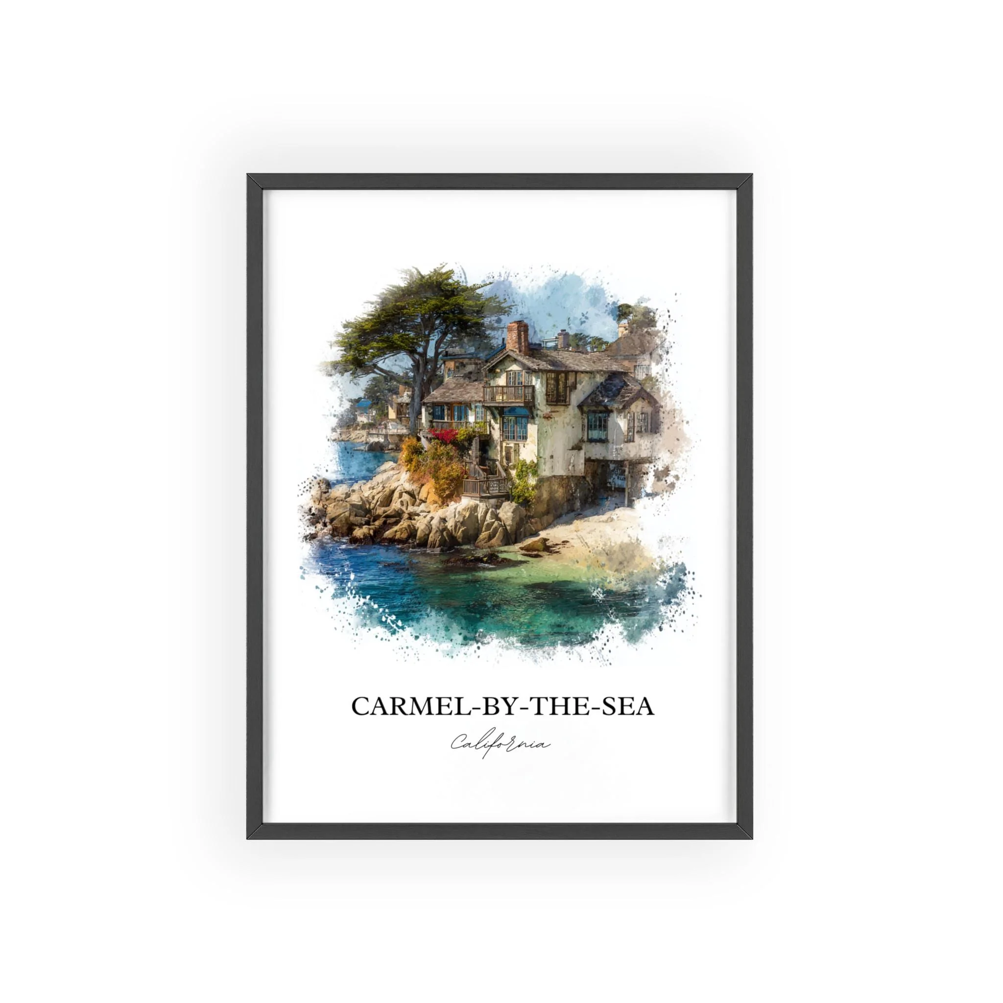 Carmel-by-the-Sea, California – Watercolor Art Print - Image 10