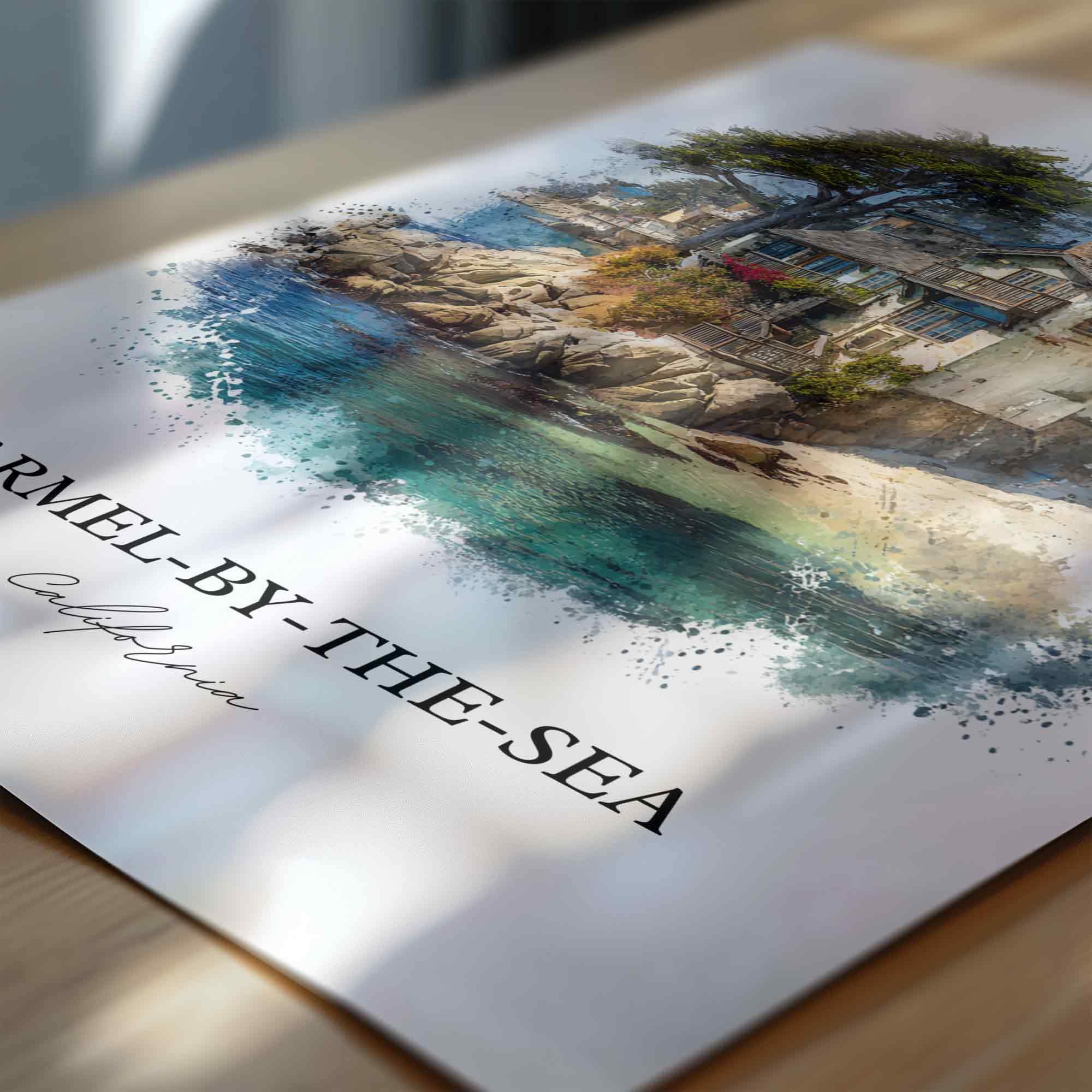 Carmel-by-the-Sea, California – Watercolor Art Print - Image 2