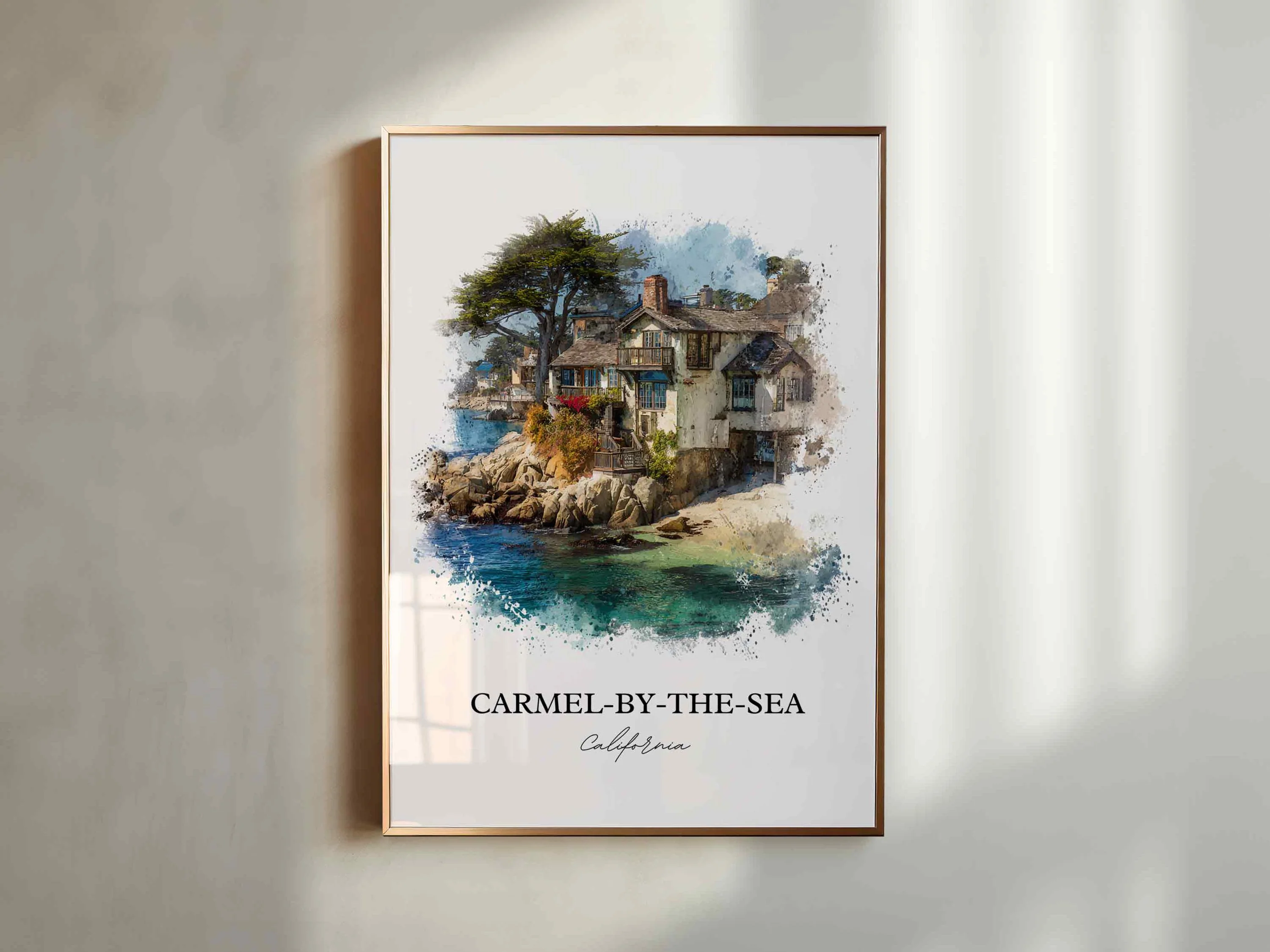 Carmel-by-the-Sea, California – Watercolor Art Print - Image 5