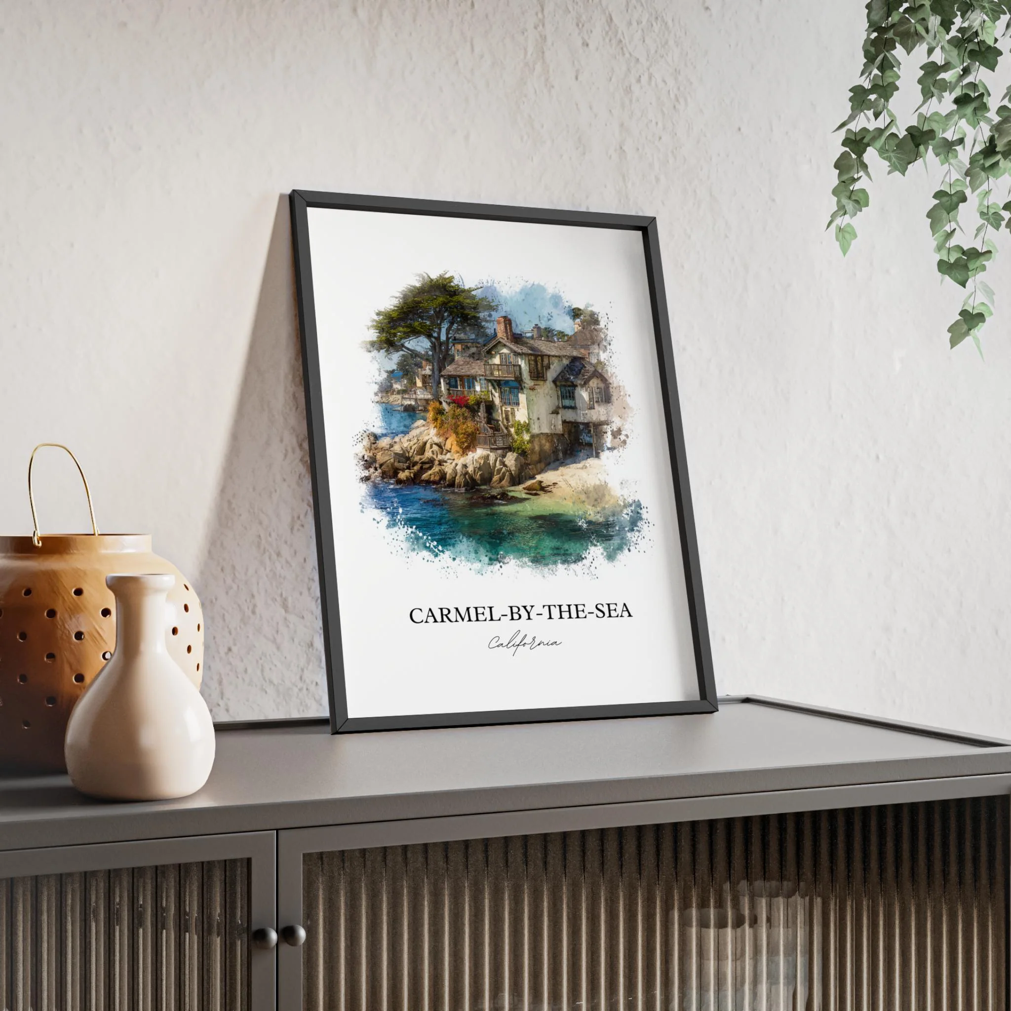 Carmel-by-the-Sea, California – Watercolor Art Print - Image 6