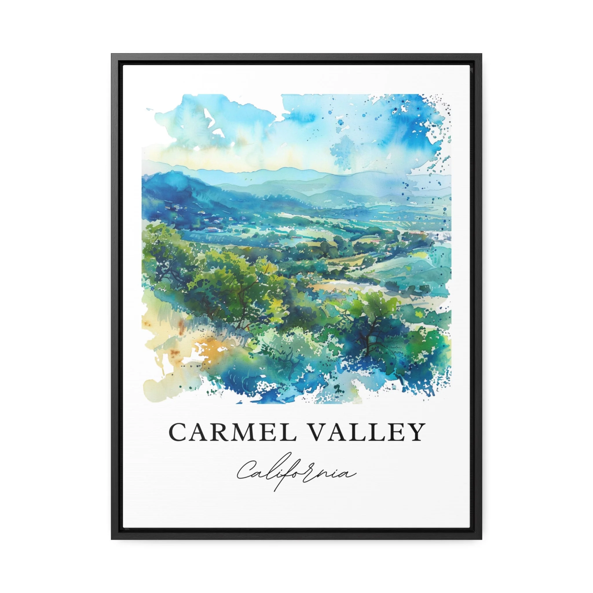 Carmel Valley, California – Watercolor Art Print - Image 5
