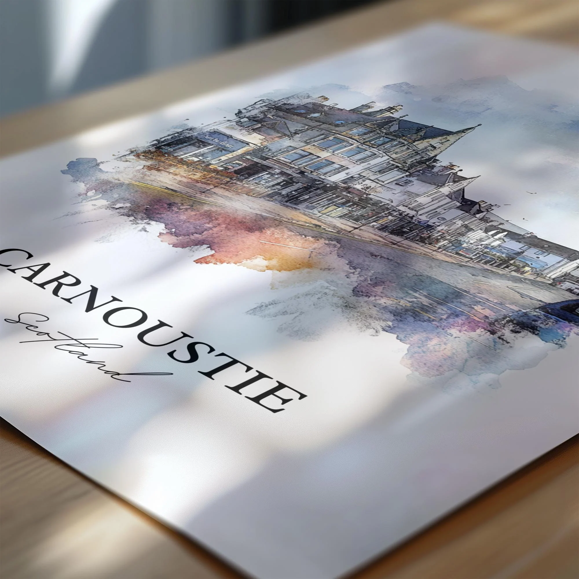 Carnoustie, Scotland – Watercolor Art Print - Image 2