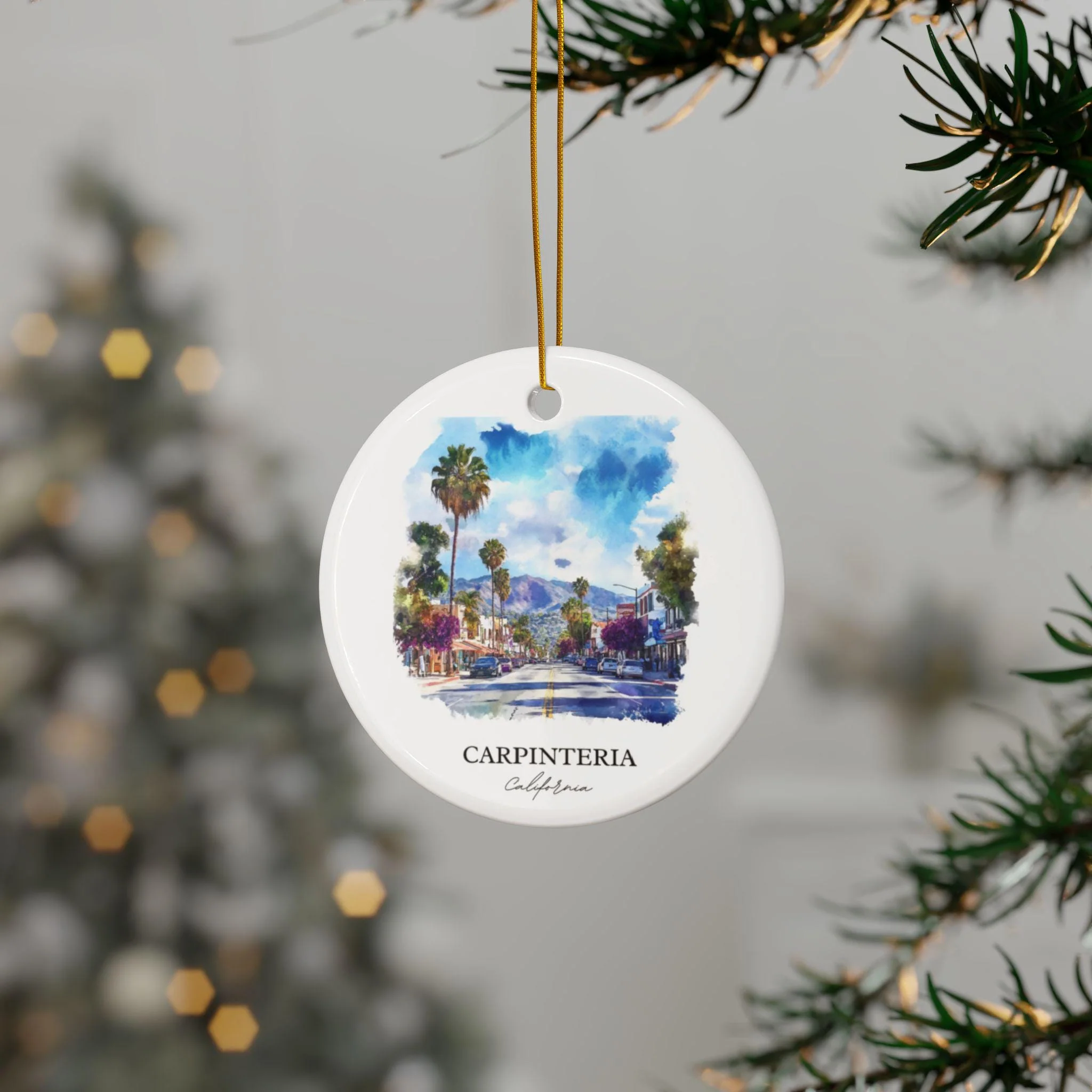 Carpinteria Ornament: Unique Carpinteria CA Souvenir, Carpinteria Xmas Decor, and Authentic Santa Barbara Gift - Image 3