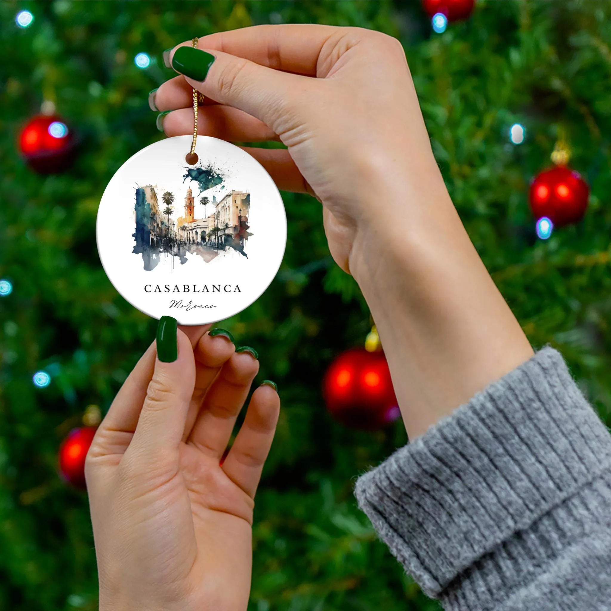 Casablanca Ornament: Unique Casablanca Souvenir, Casablanca Xmas Decor, and Authentic Morocco Christmas Gift - Image 3