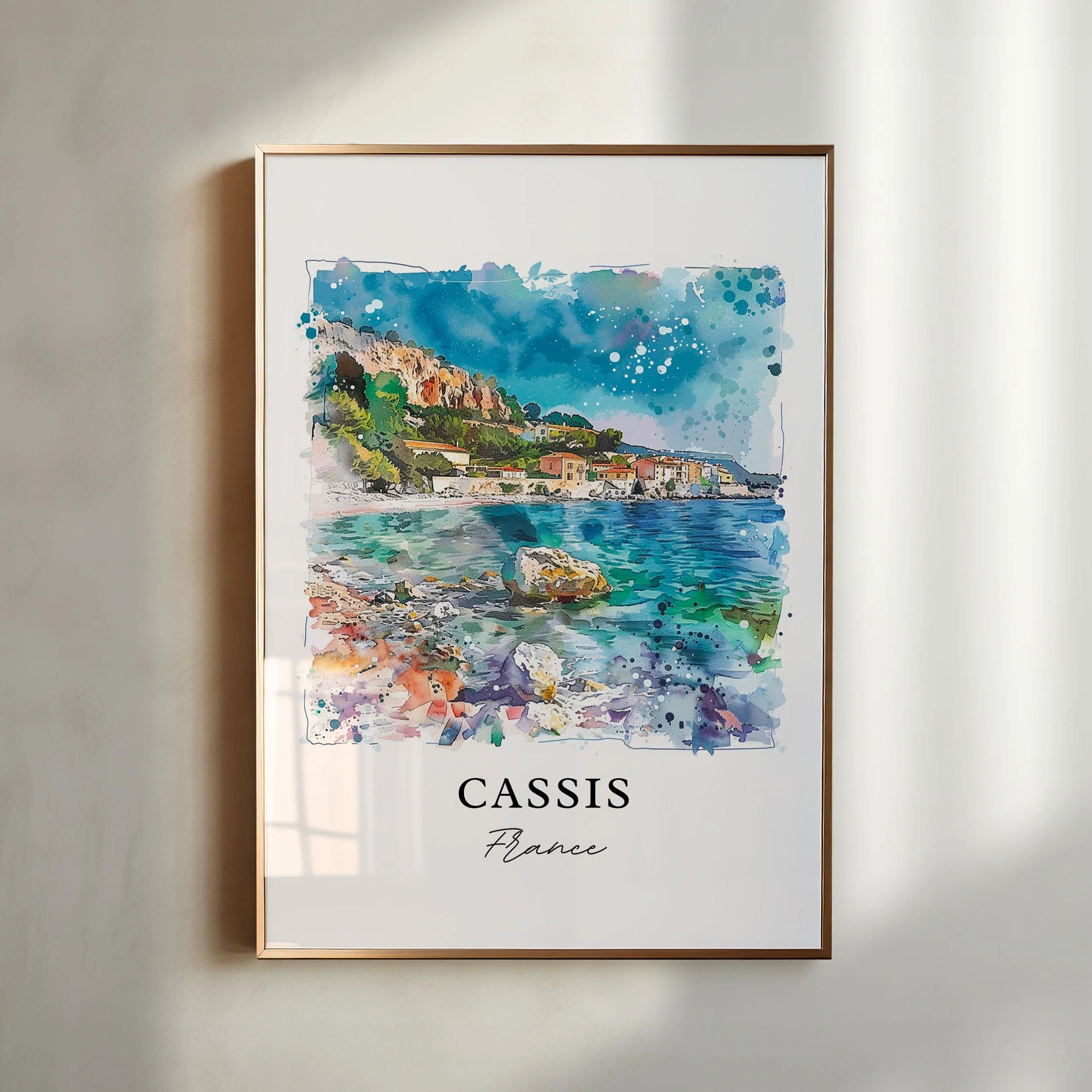 Cassis, France – Watercolor Art Print