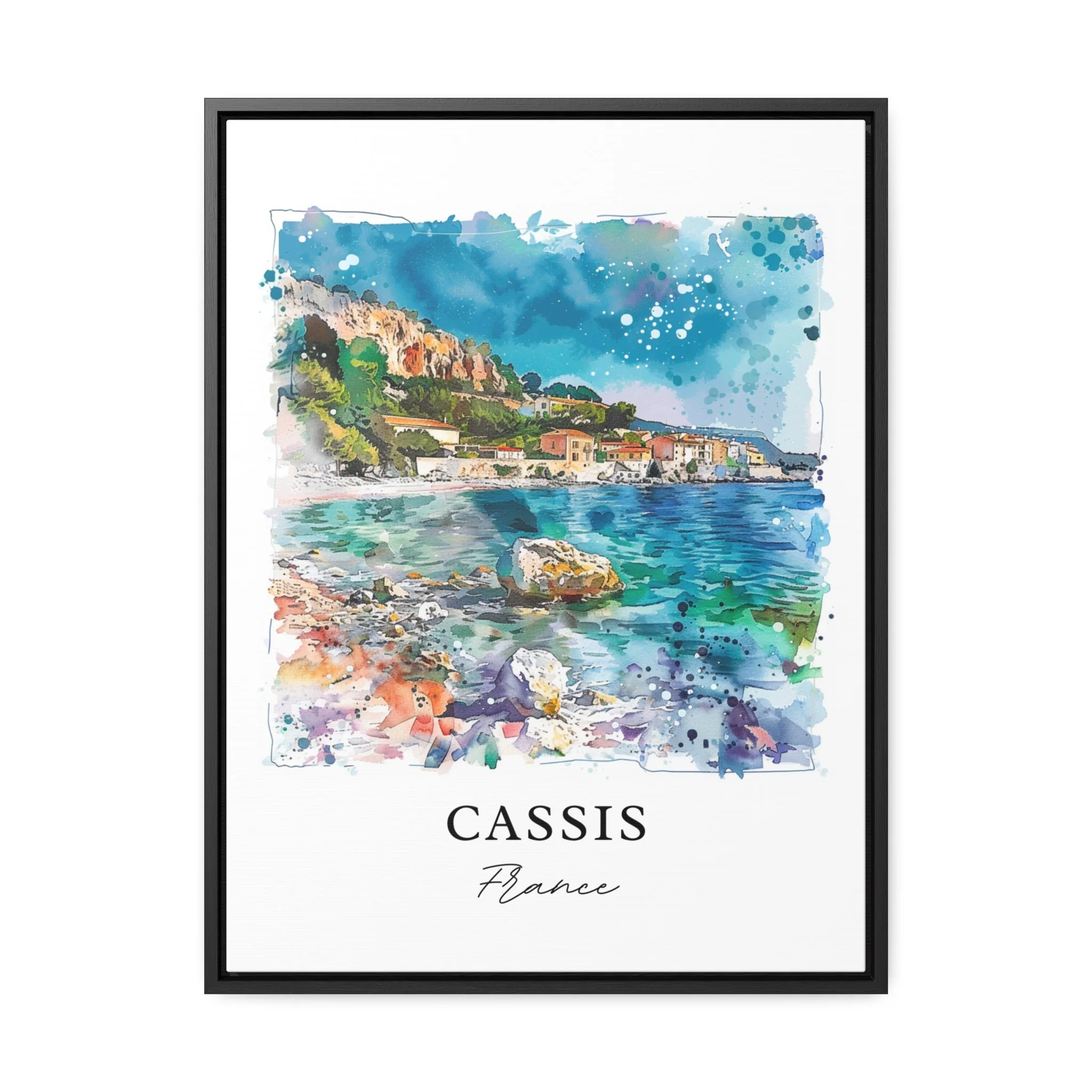 Cassis, France – Watercolor Art Print - Image 5