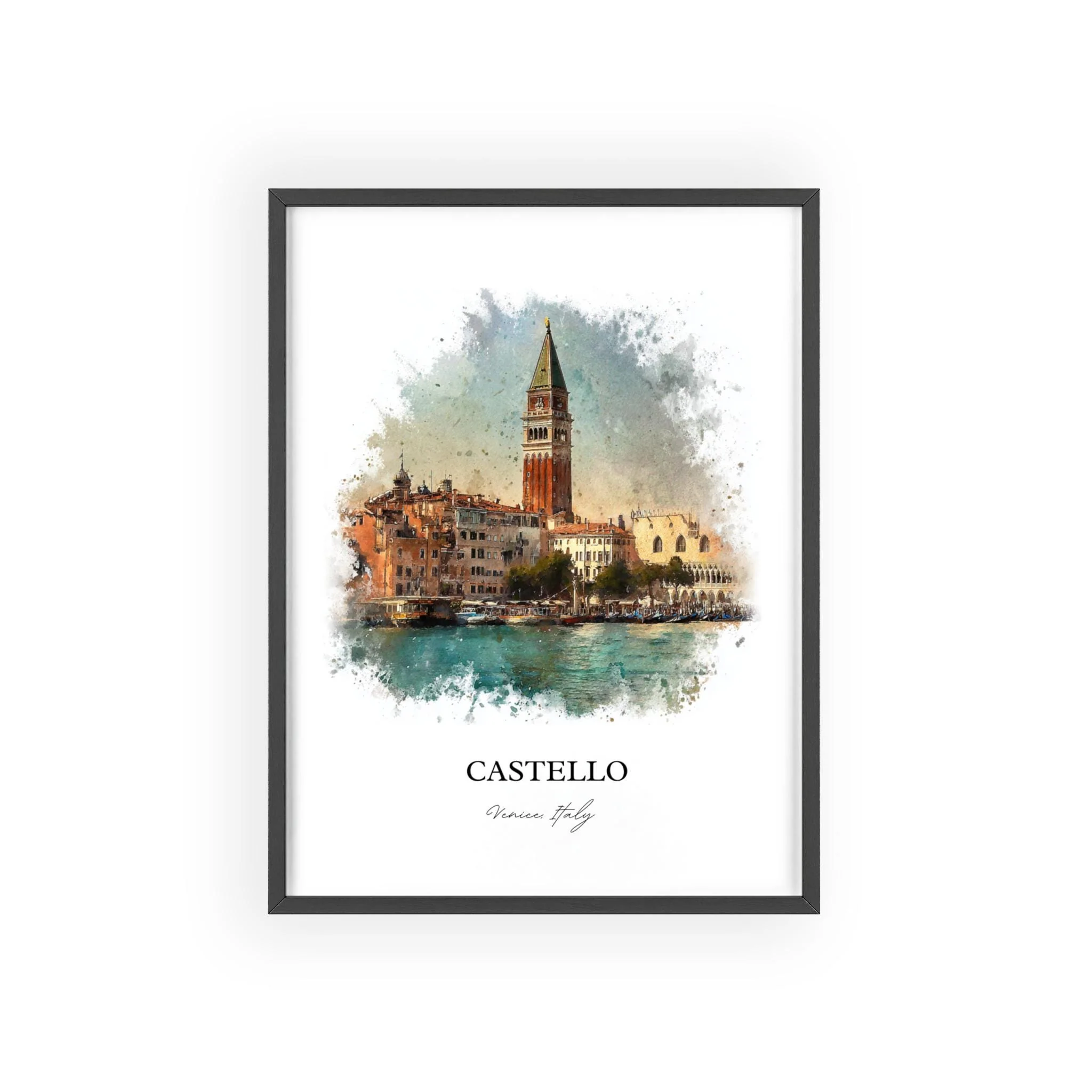 Castello Venice, Italy – Watercolor Art Print