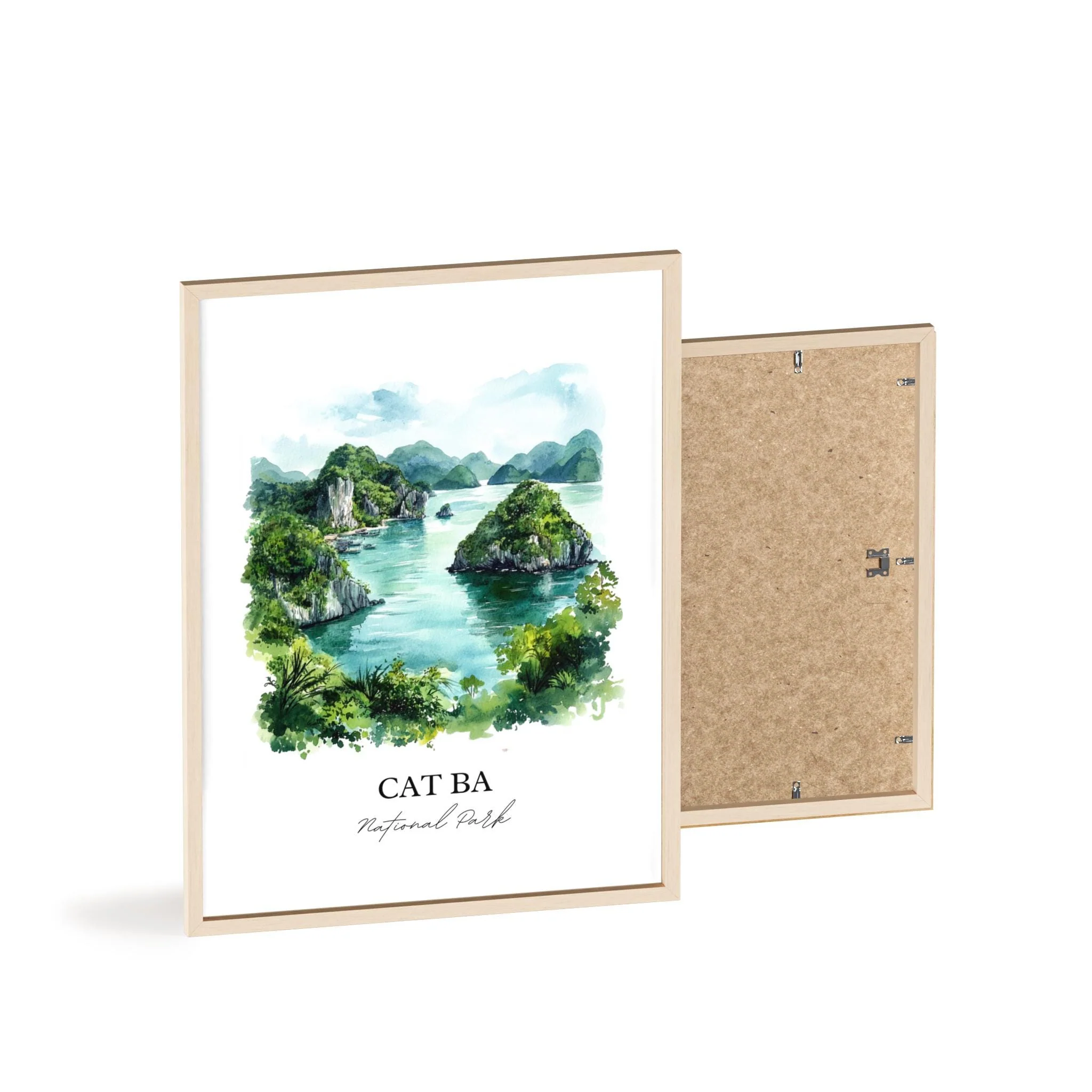 Cat Ba National Park, Vietnam – Watercolor Art Print - Image 8