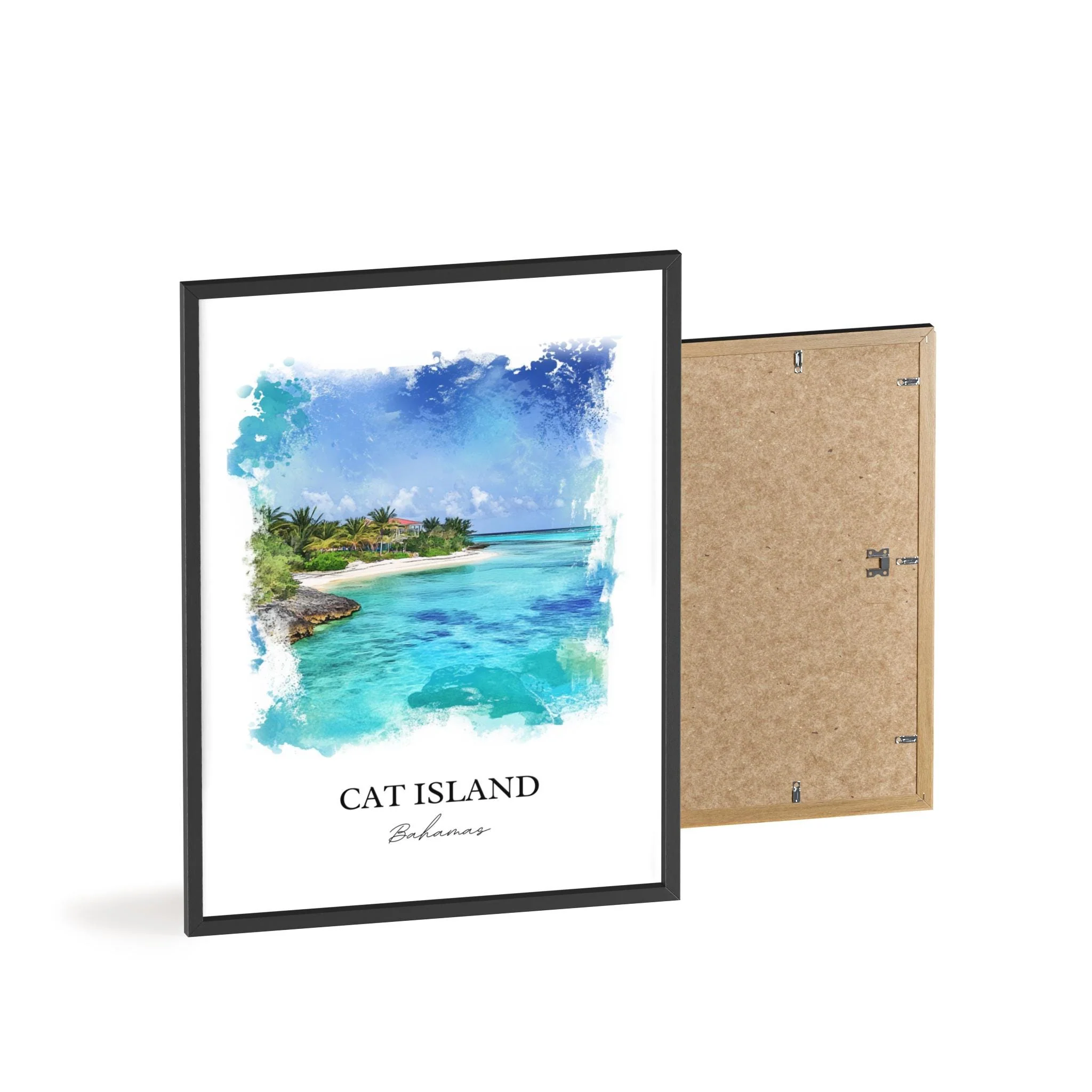 Cat Island, Bahamas – Watercolor Art Print - Image 8