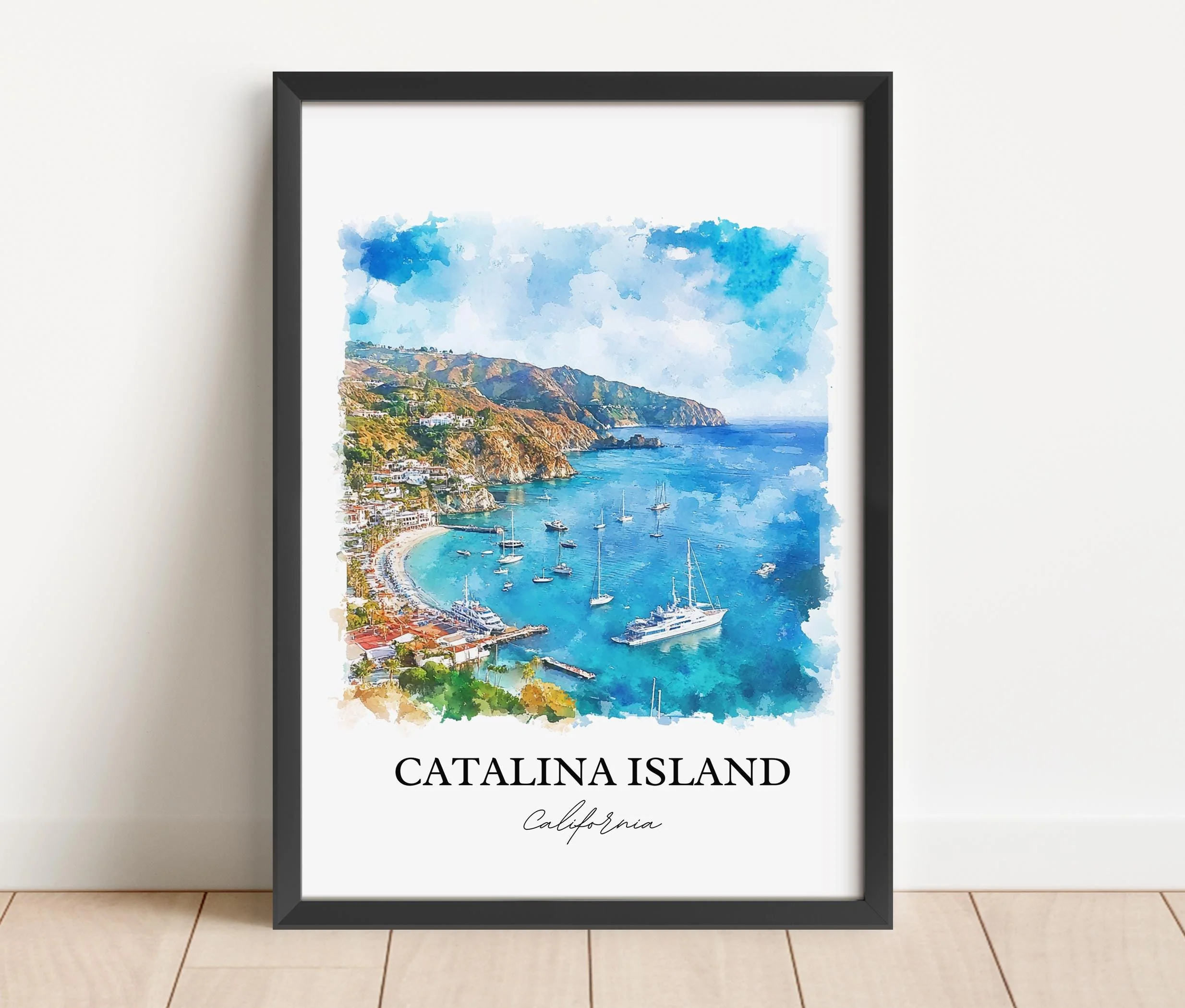 Catalina Island, USA – Watercolor Art Print - Image 6