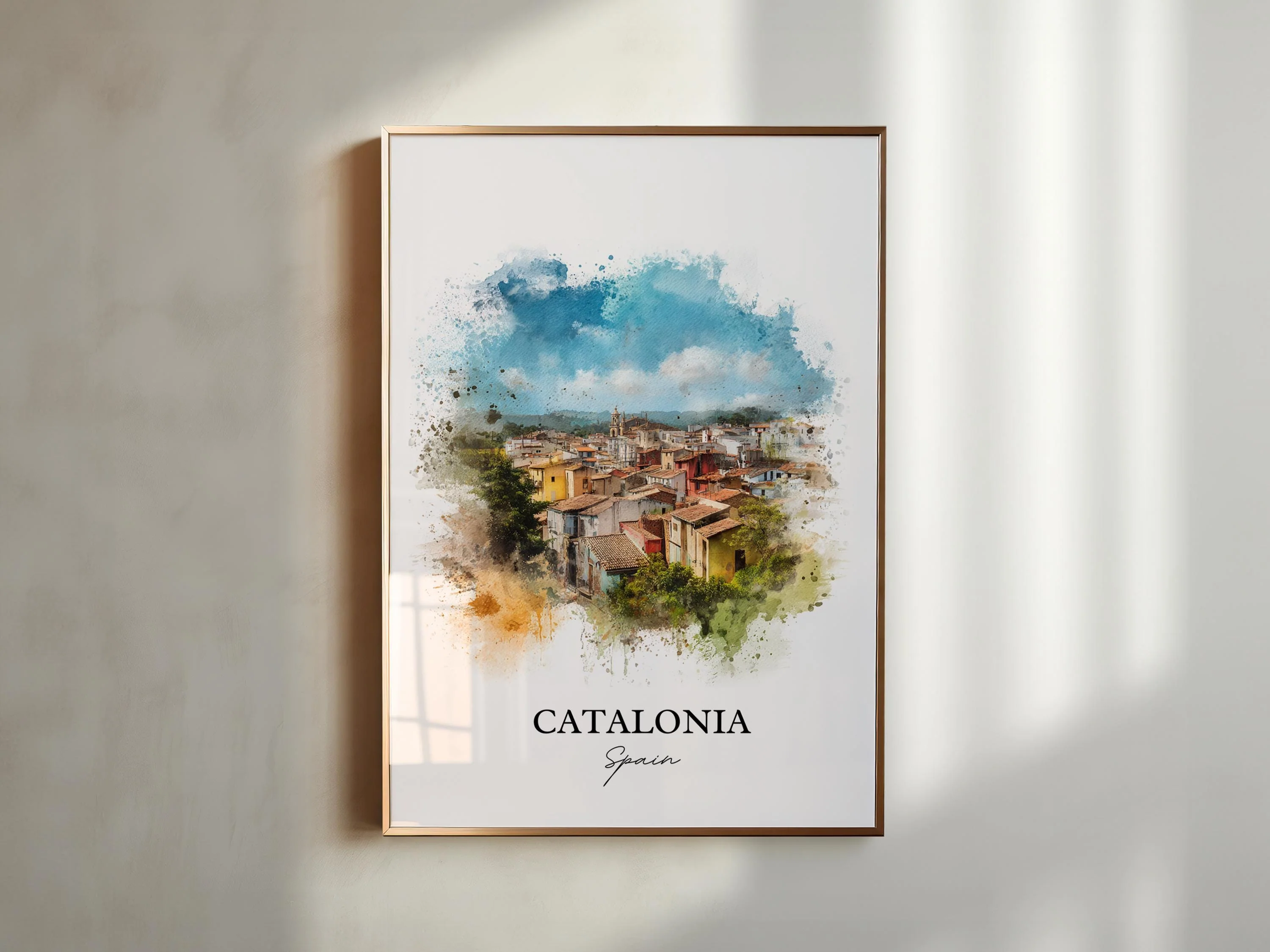 Catalonia, Spain – Watercolor Art Print - Image 5