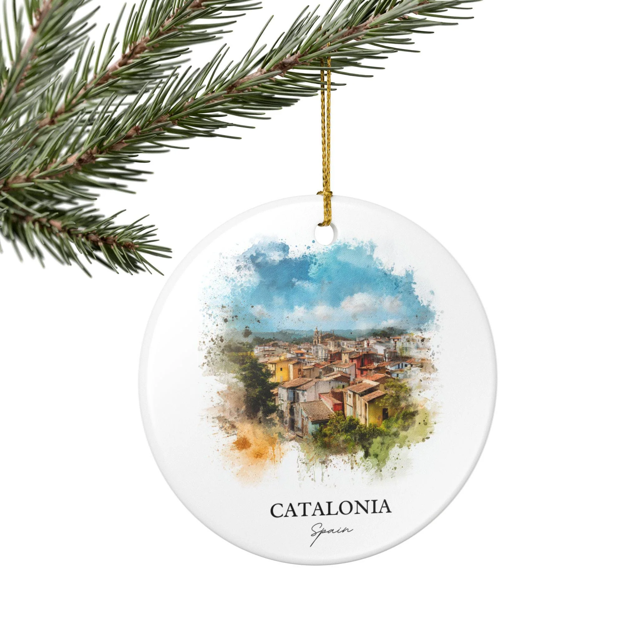 Catalonia Spain Ornament: Unique Catalonia Souvenir, Catalonia Xmas Decor, and Authentic Catalonia Spain Gift - Image 5