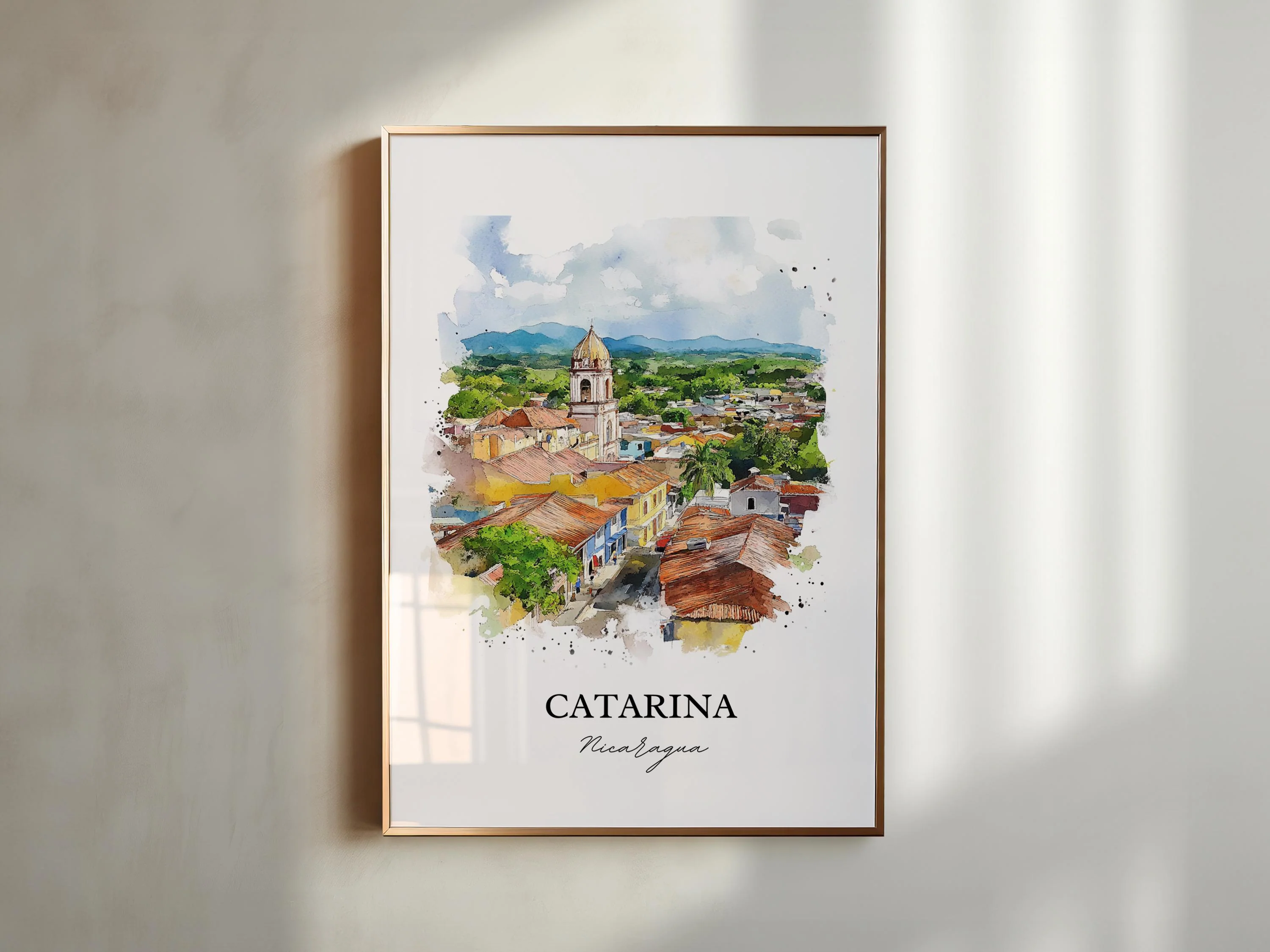 Catarina, Nicaragua – Watercolor Art Print - Image 3