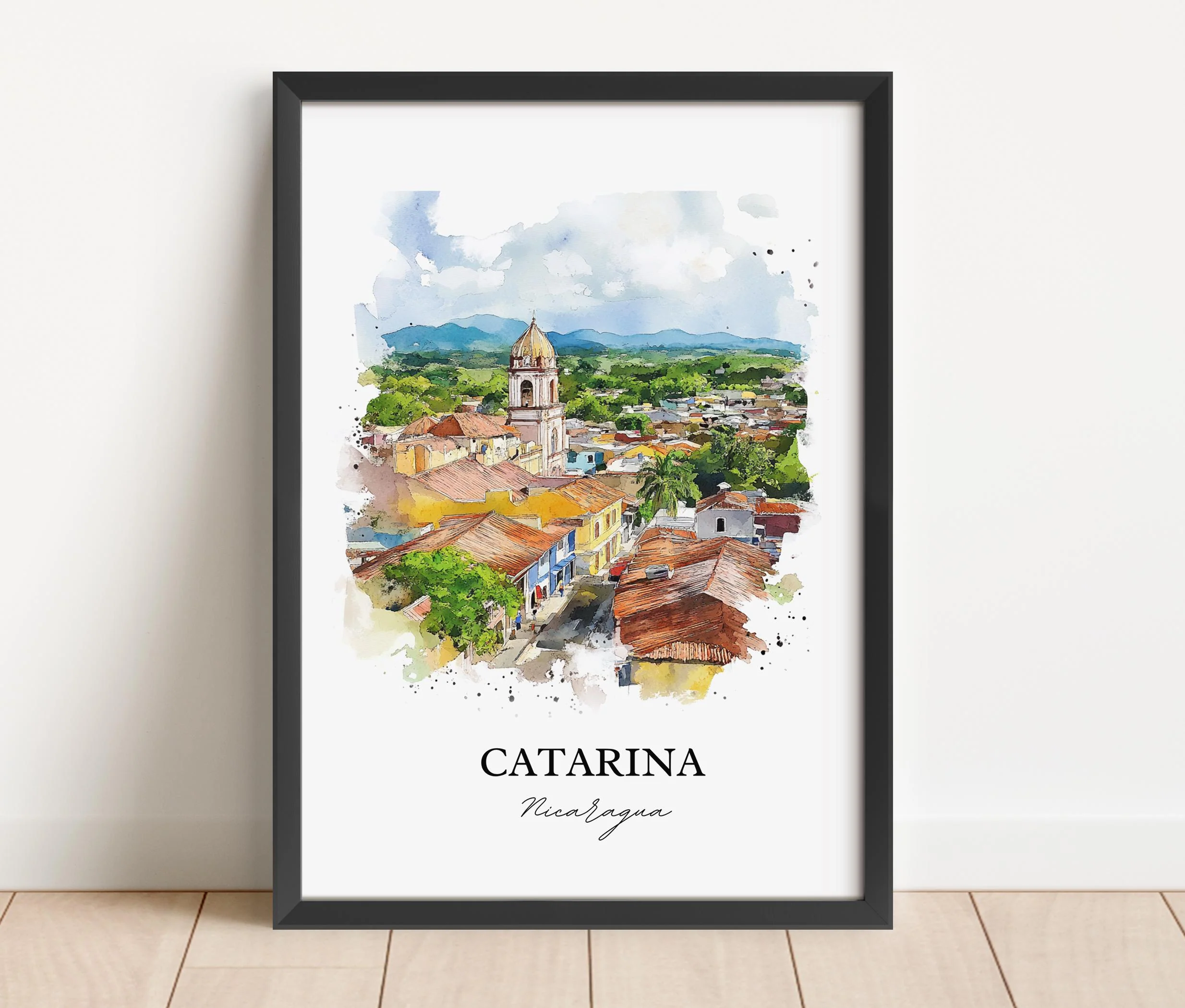 Catarina, Nicaragua – Watercolor Art Print - Image 4