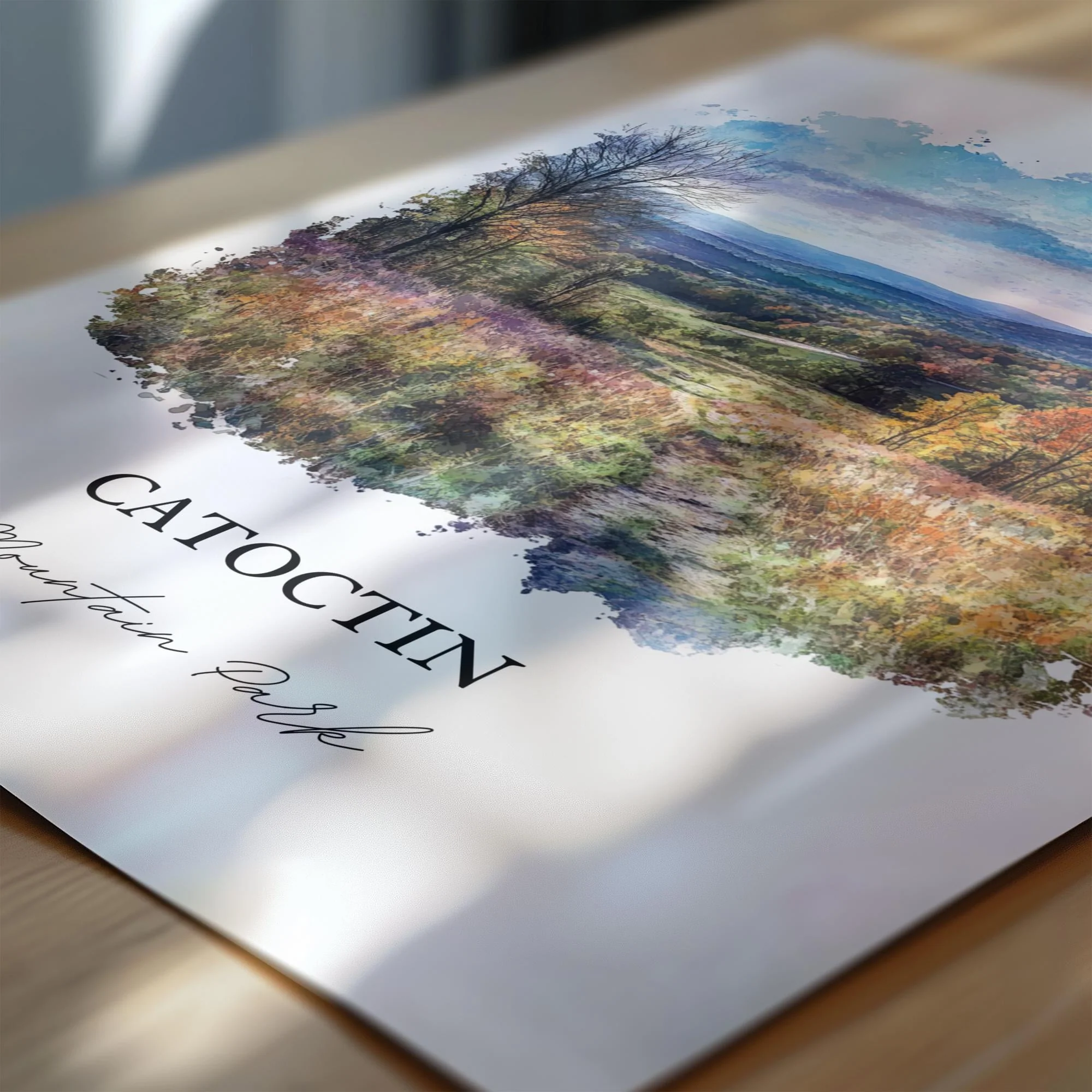 Catoctin National Park, USA – Watercolor Art Print - Image 2