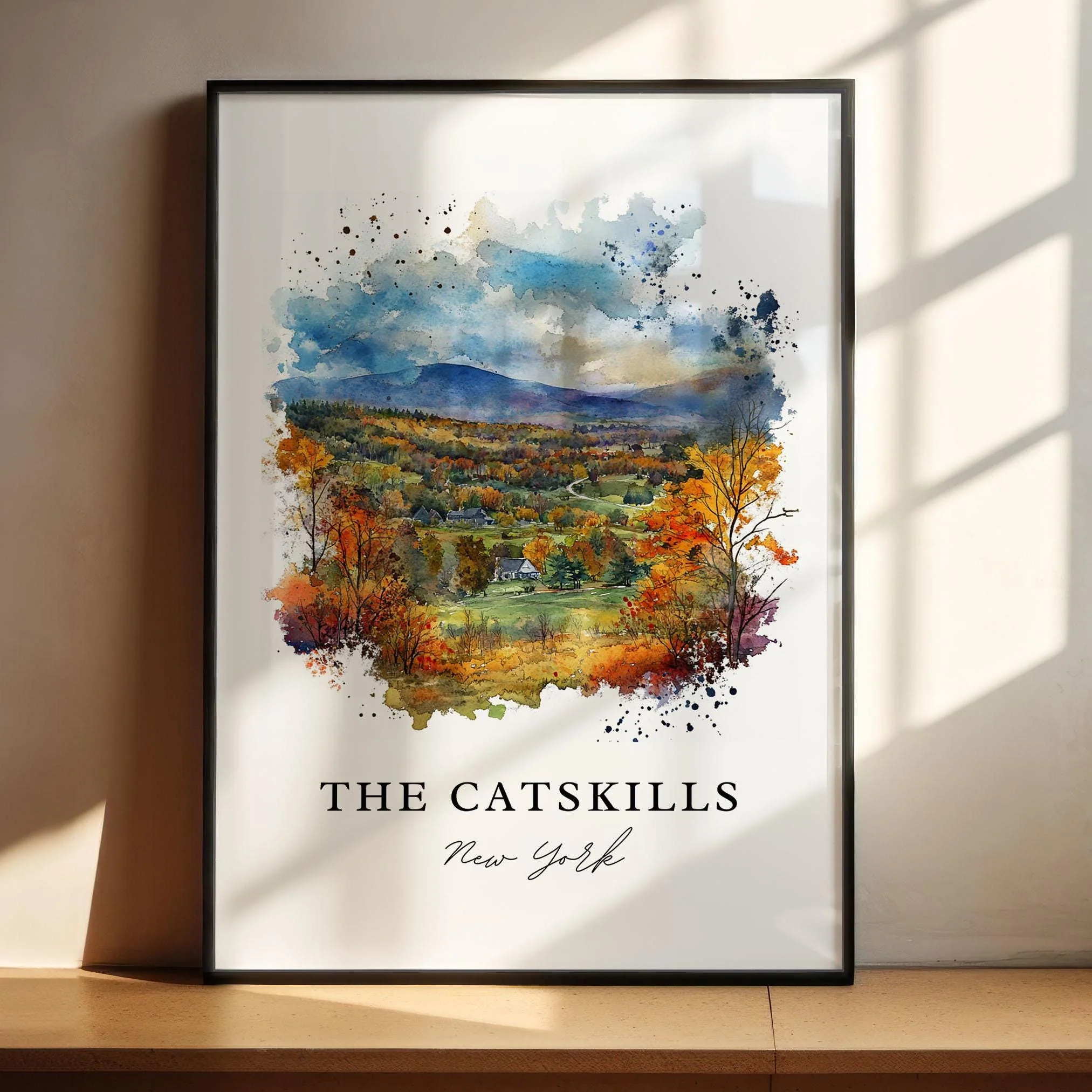 Catskills, New York – Watercolor Art Print - Image 3