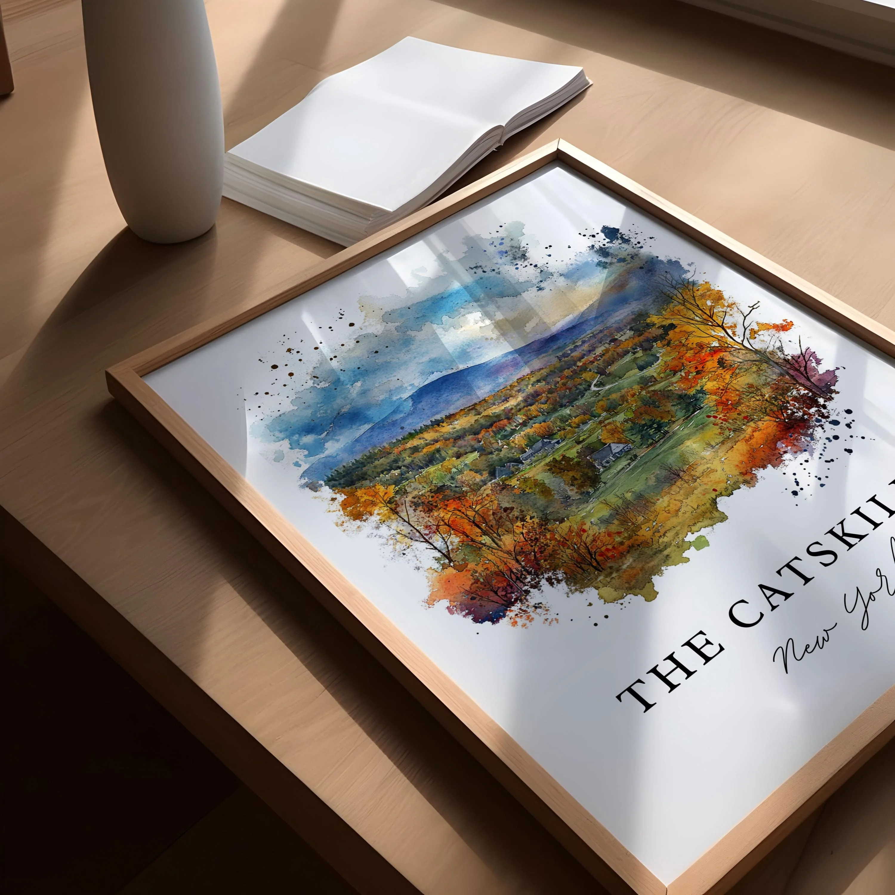Catskills, New York – Watercolor Art Print - Image 4