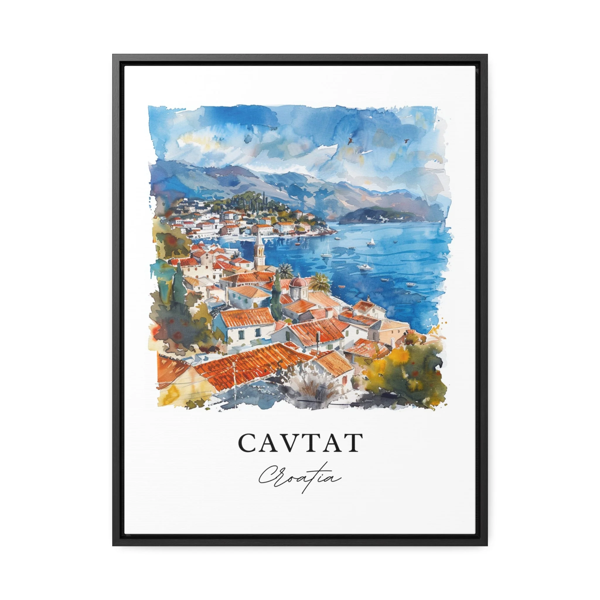 Cavtat, Croatia – Watercolor Art Print - Image 5