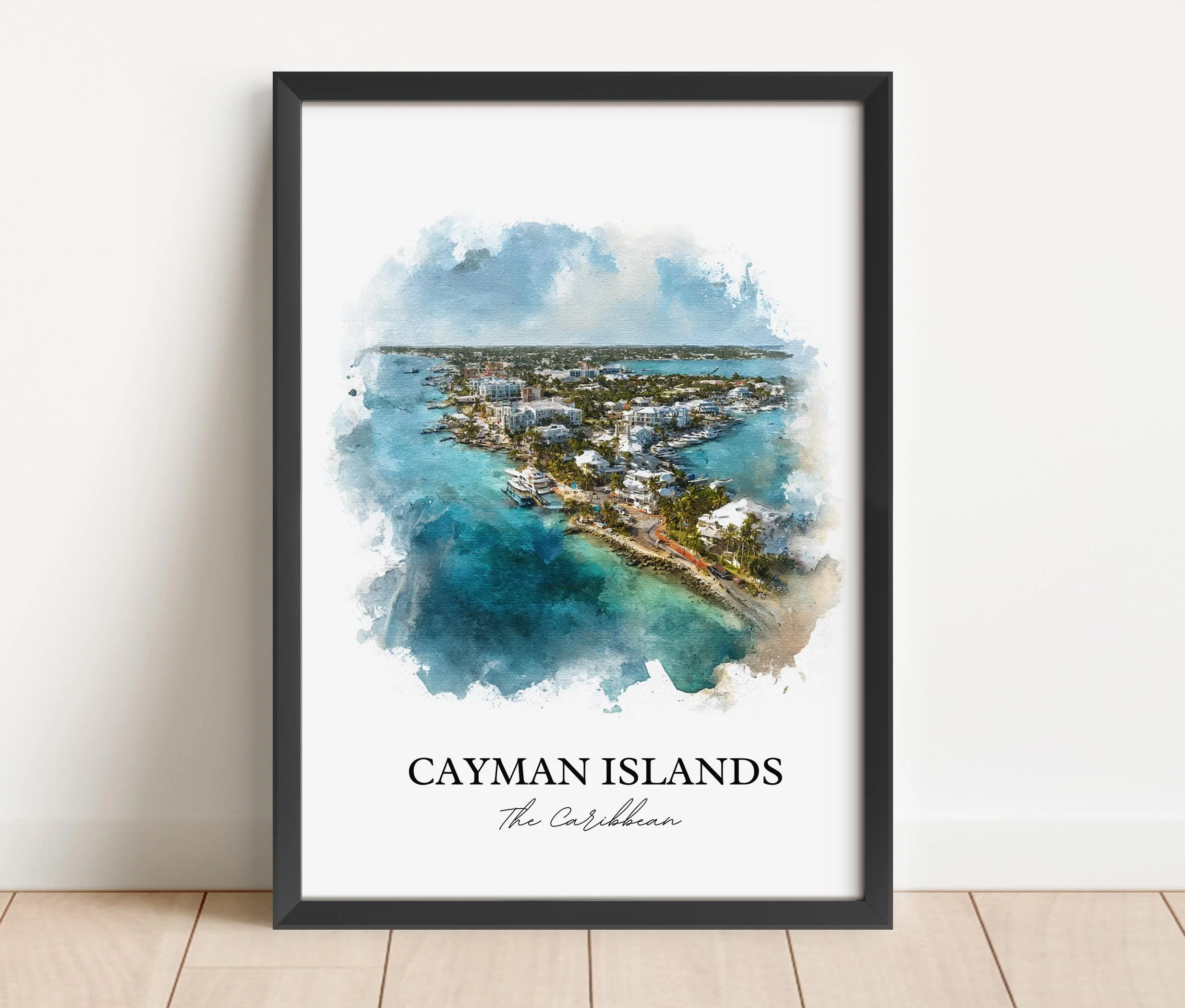 Cayman Islands, Caribbean – Watercolor Art Print - Image 6