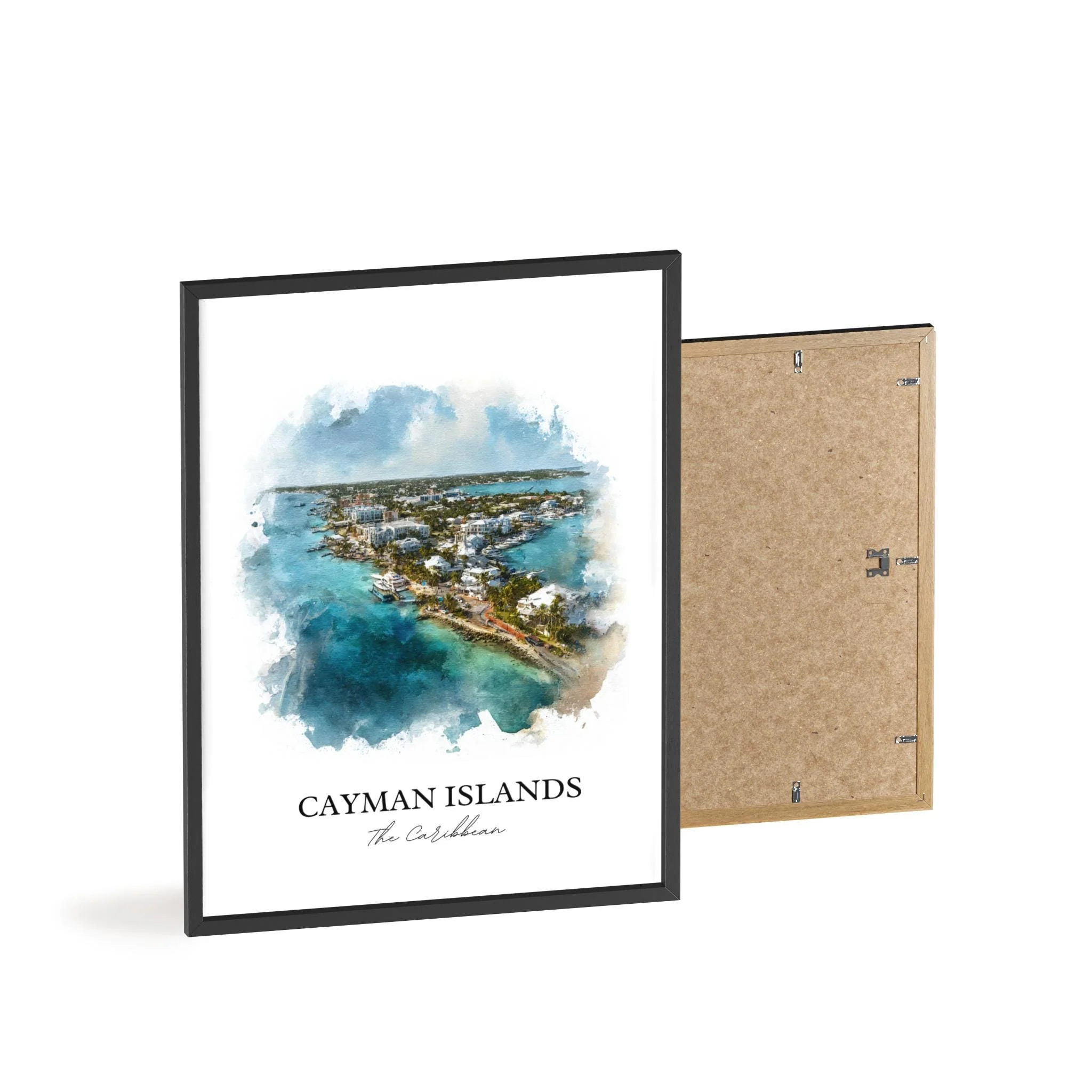 Cayman Islands, Caribbean – Watercolor Art Print - Image 8