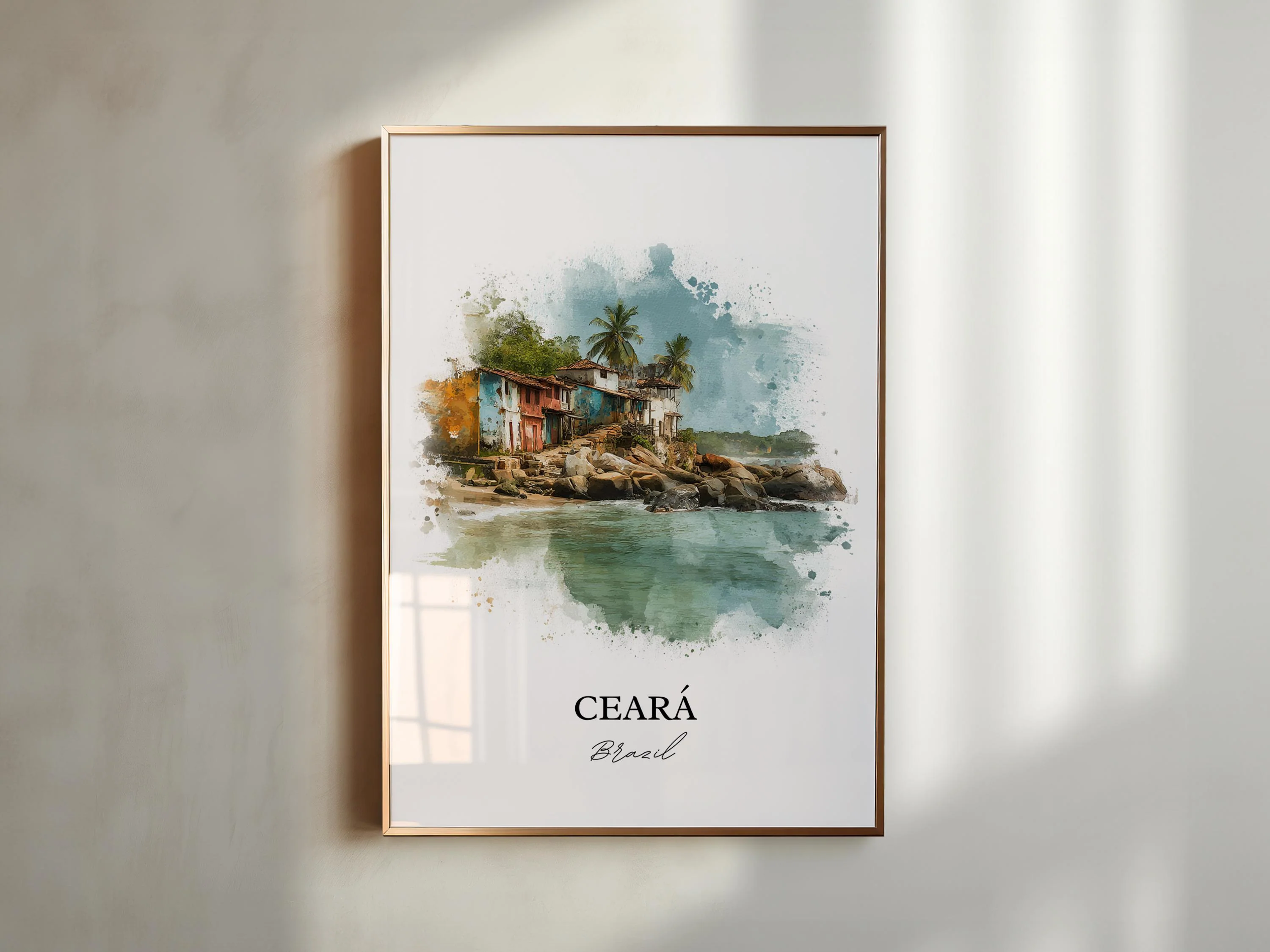Ceará, Brazil – Watercolor Art Print - Image 3