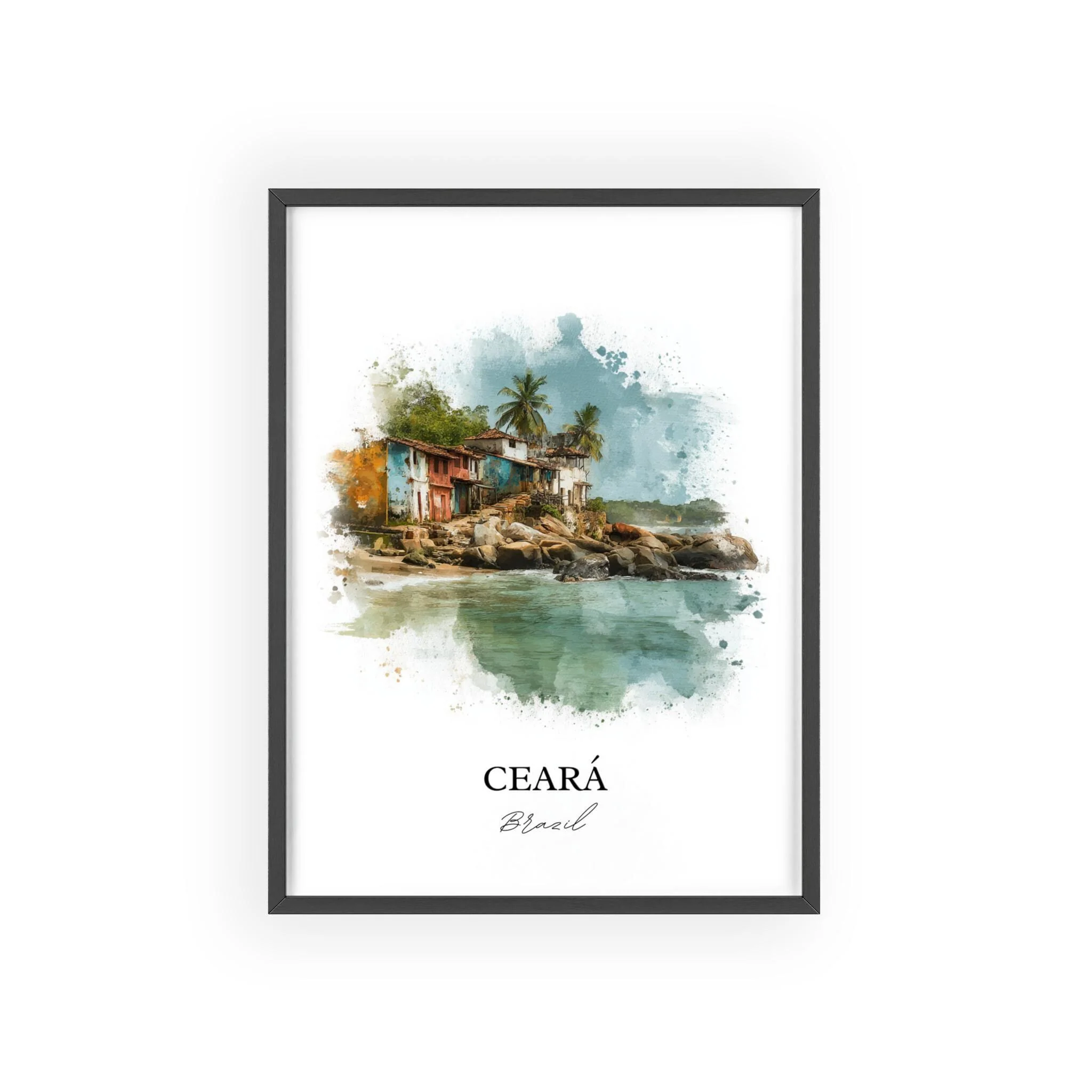 Ceará, Brazil – Watercolor Art Print - Image 7